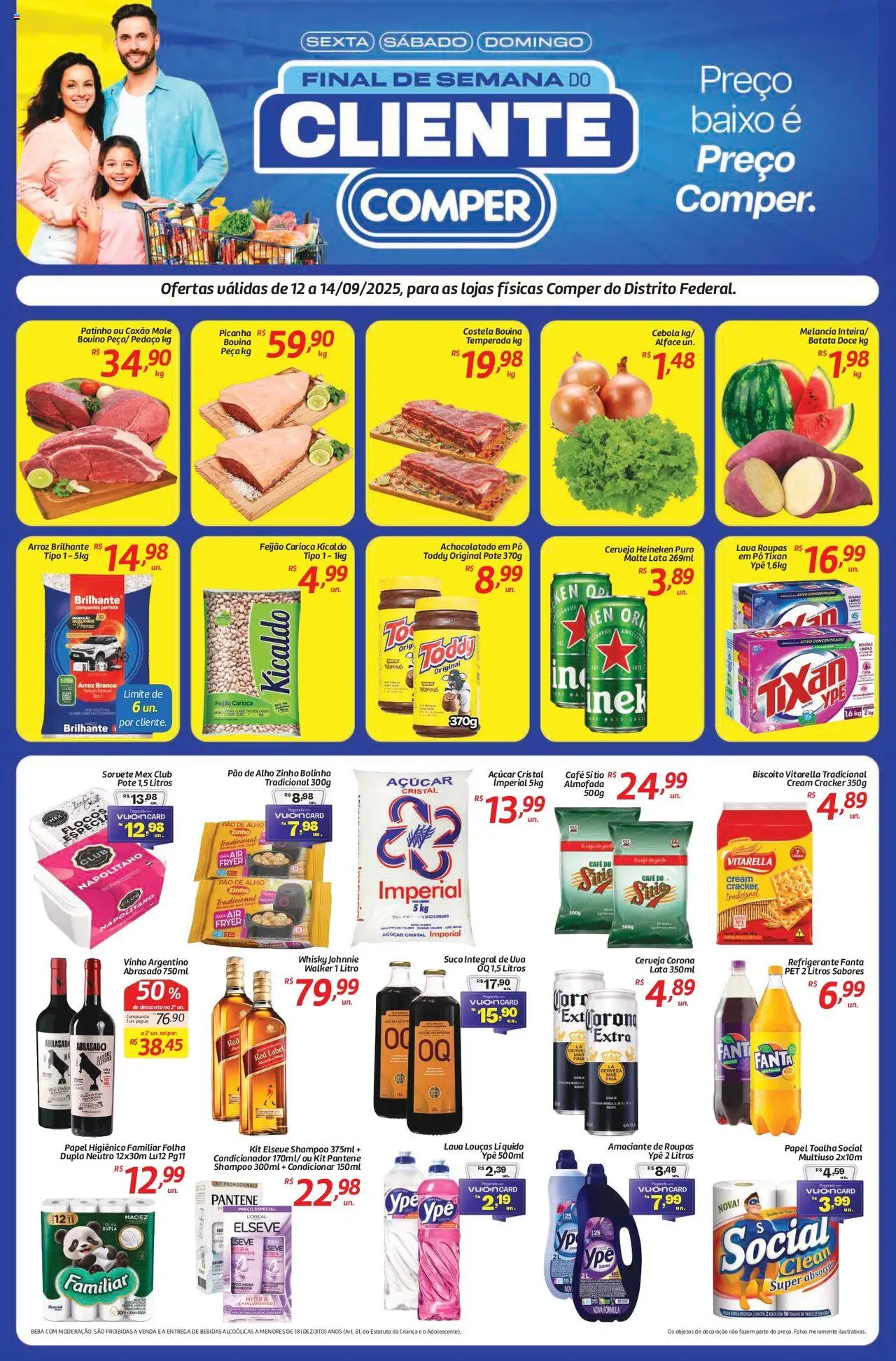 Comper Folheto - válido de 12.09.2025 | Página: 1 | Produtos: Papel toalha, Condicionador, Fanta, Suco