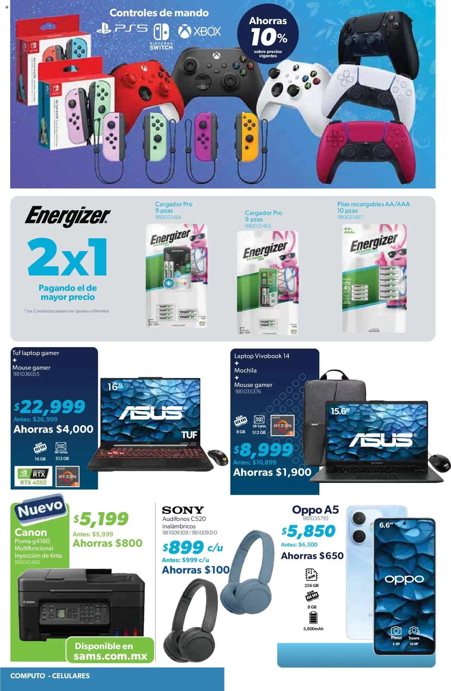 Nuevas ofertas de Sam's Club válidas en toda la República Mexicana desde el 20.11.2025. ¡Encuentra las mejores ofertas en Sam's Club catálogo Frontera! | Página: 30 | Productos: Mochila, Mouse, Audífonos, Sobre