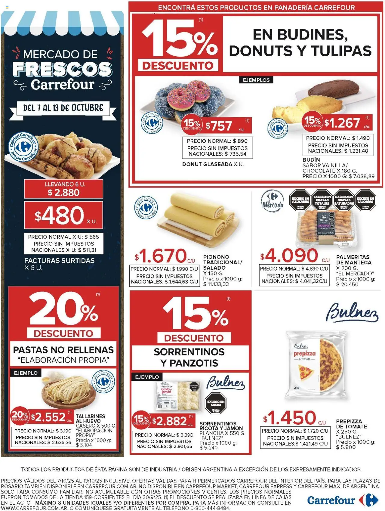 Carrefour ofertas Catamarca │ válido desde el 07.10.2025 | Página: 17 | Productos: Teléfono, Panadería, Budín, Manteca