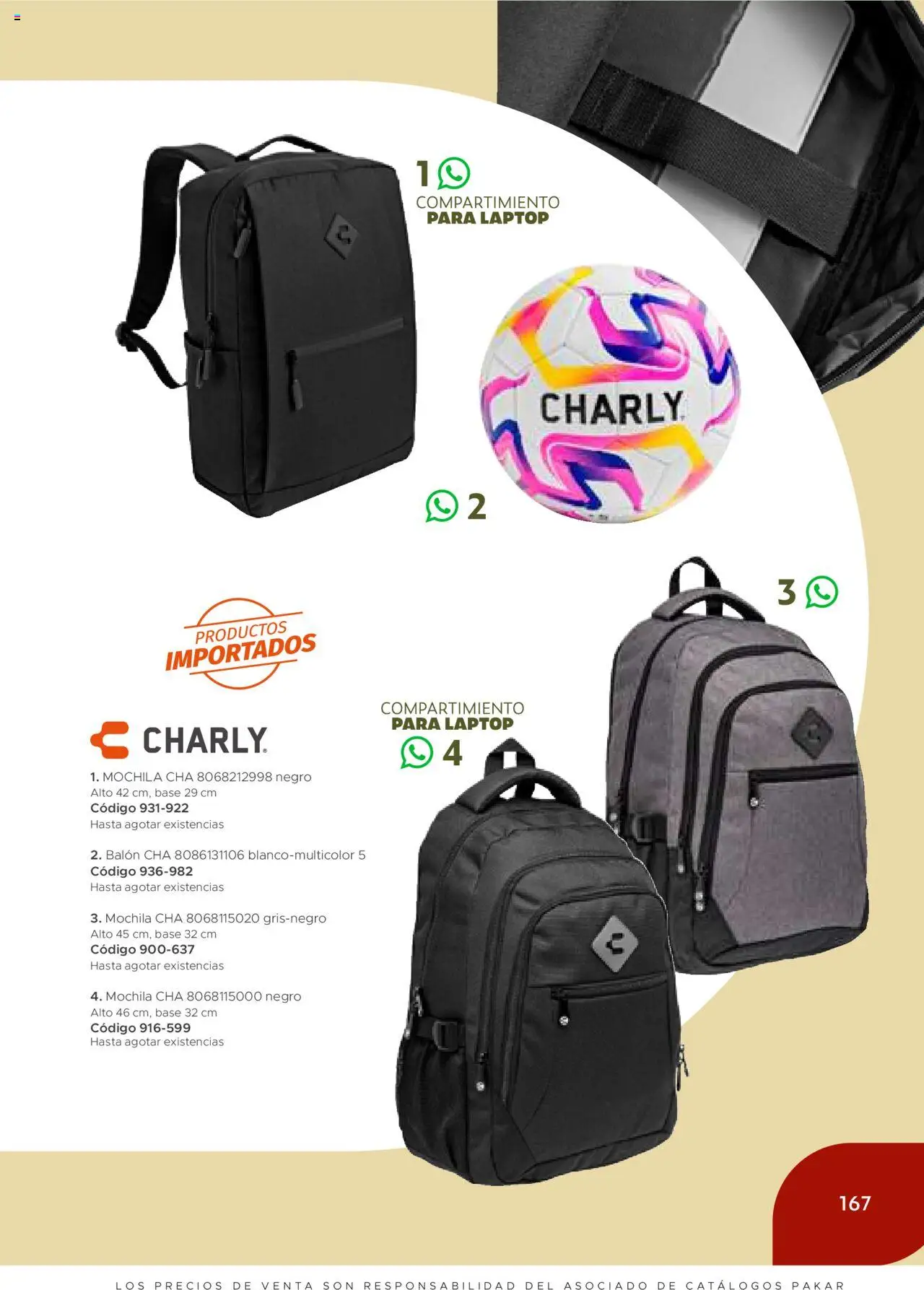 Nuevas ofertas de SC Pakar válidas en toda la República Mexicana desde el 24.07.2025. ¡Encuentra las mejores ofertas en SC Pakar Catálogo Ropa y Accesorios! | Página: 167 | Productos: Mochila