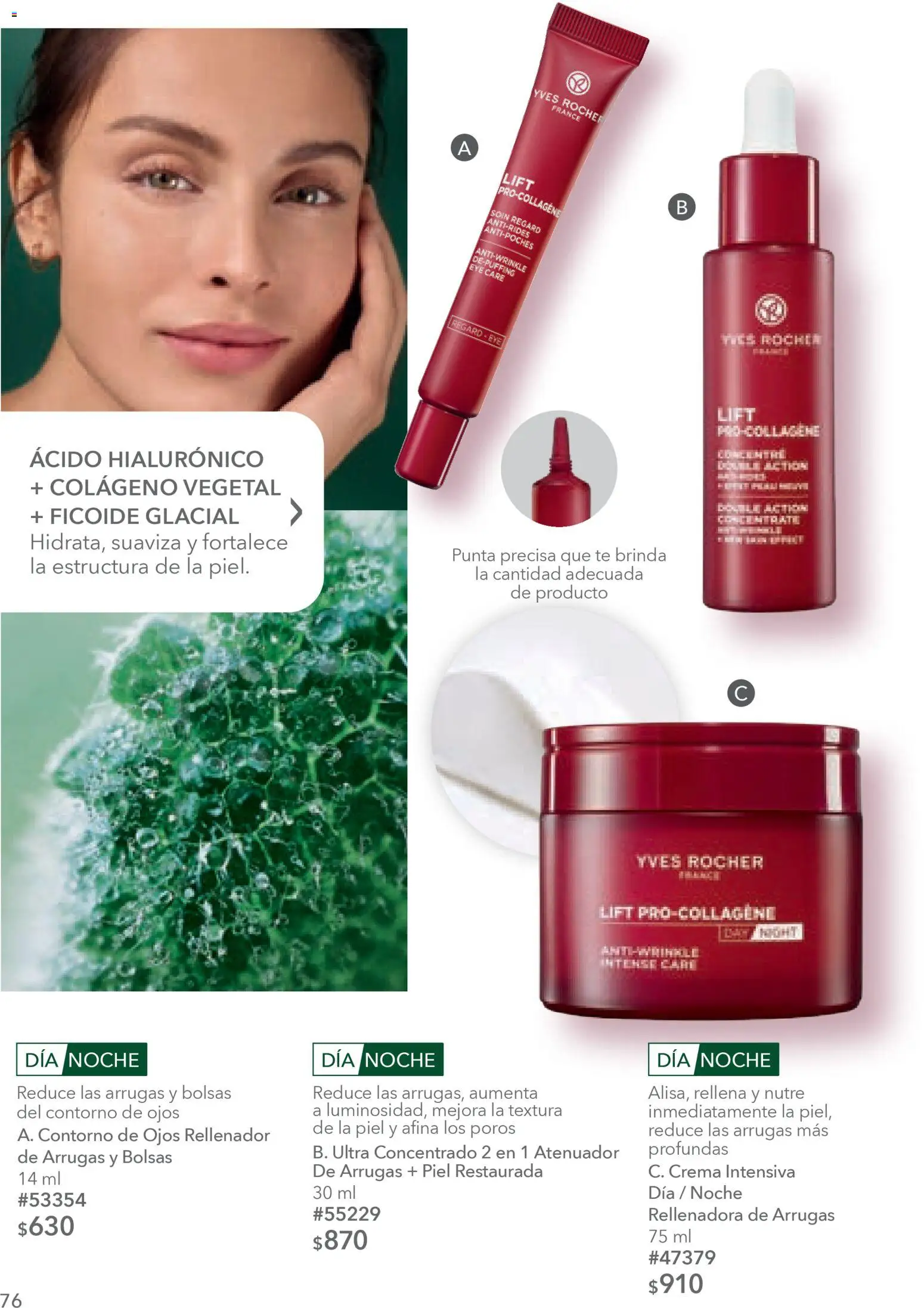 Nuevas ofertas de Yves Rocher válidas en toda la República Mexicana desde el 10.02.2026. ¡Encuentra las mejores ofertas en Yves Rocher campaña 3 2026! | Página: 74 | Productos: Contorno de ojos, Crema, Atenuador, Té