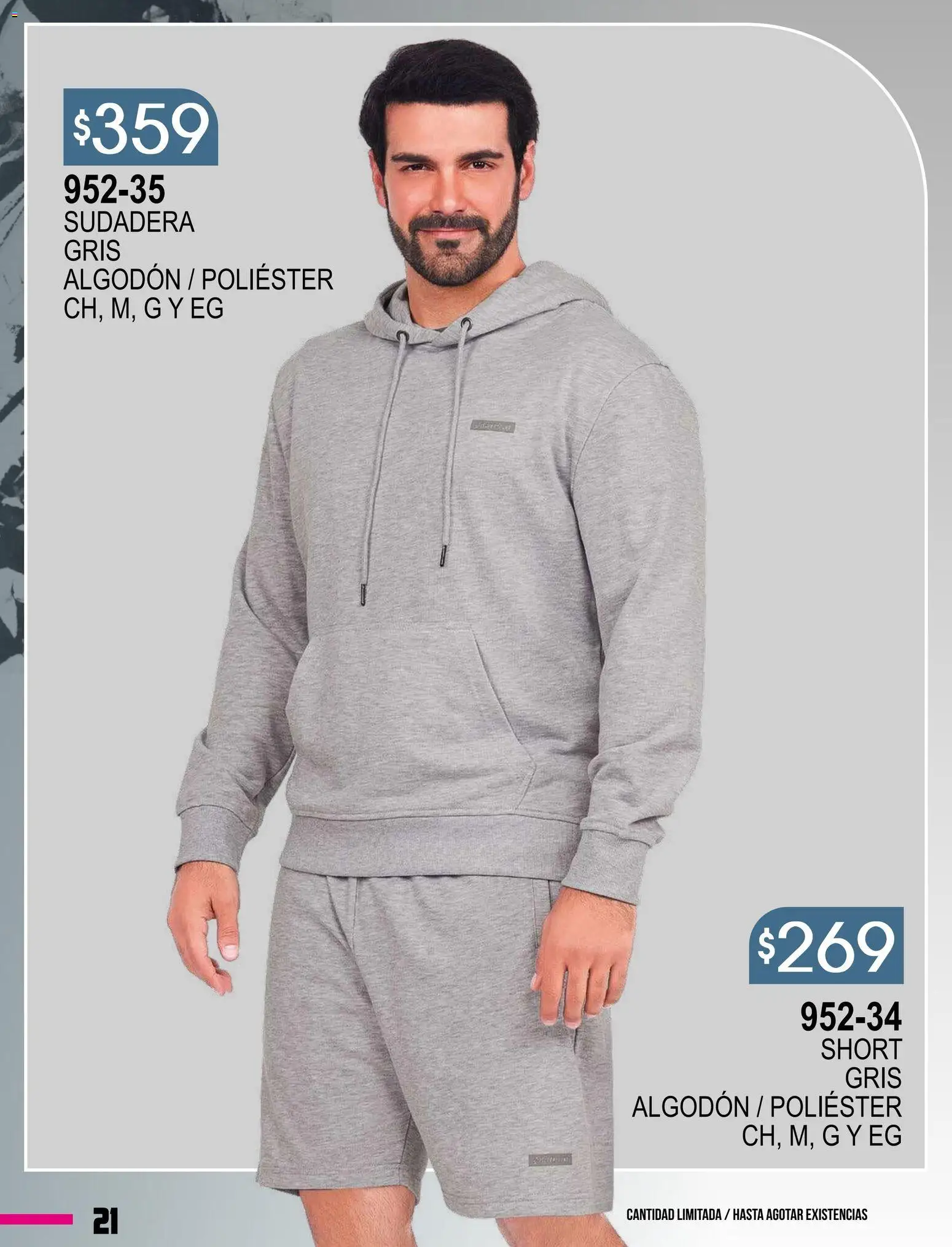 Nuevas ofertas de Cklass válidas en toda la República Mexicana desde el 08.01.2026. ¡Encuentra las mejores ofertas en Cklass catálogo Especial Supersport Caballero! | Página: 22 | Productos: Algodón, Sudadera, Short