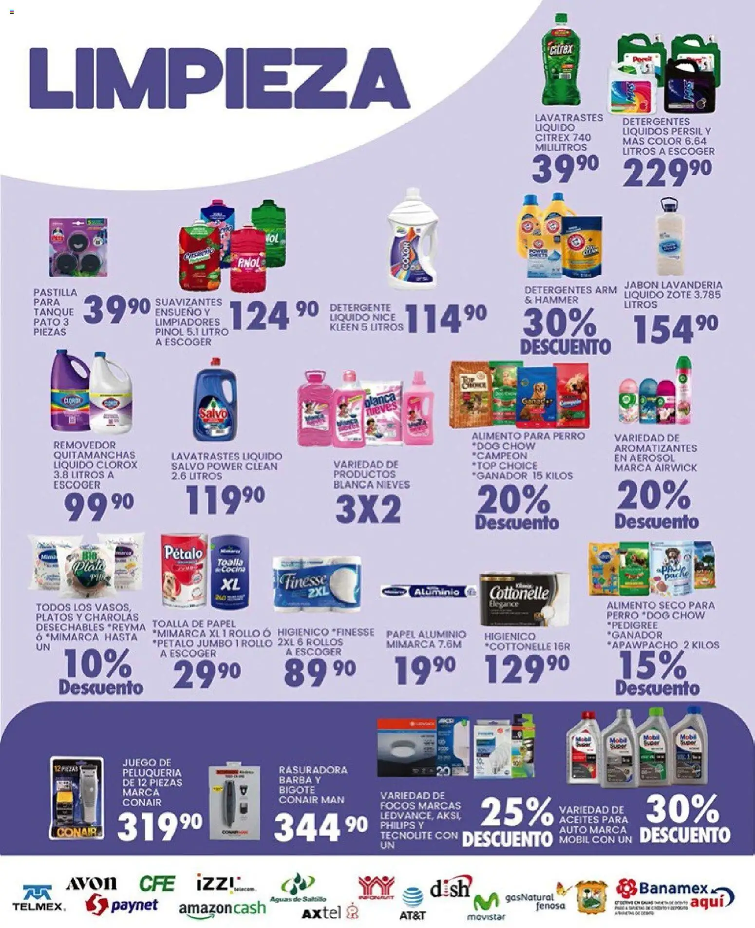 Nuevas ofertas de Alsuper válidas en toda la República Mexicana desde el 17.02.2026. ¡Encuentra las mejores ofertas en Alsuper folleto Saltillo! | Página: 5 | Productos: Quitamanchas, Toalla, Rasuradora, Bowl
