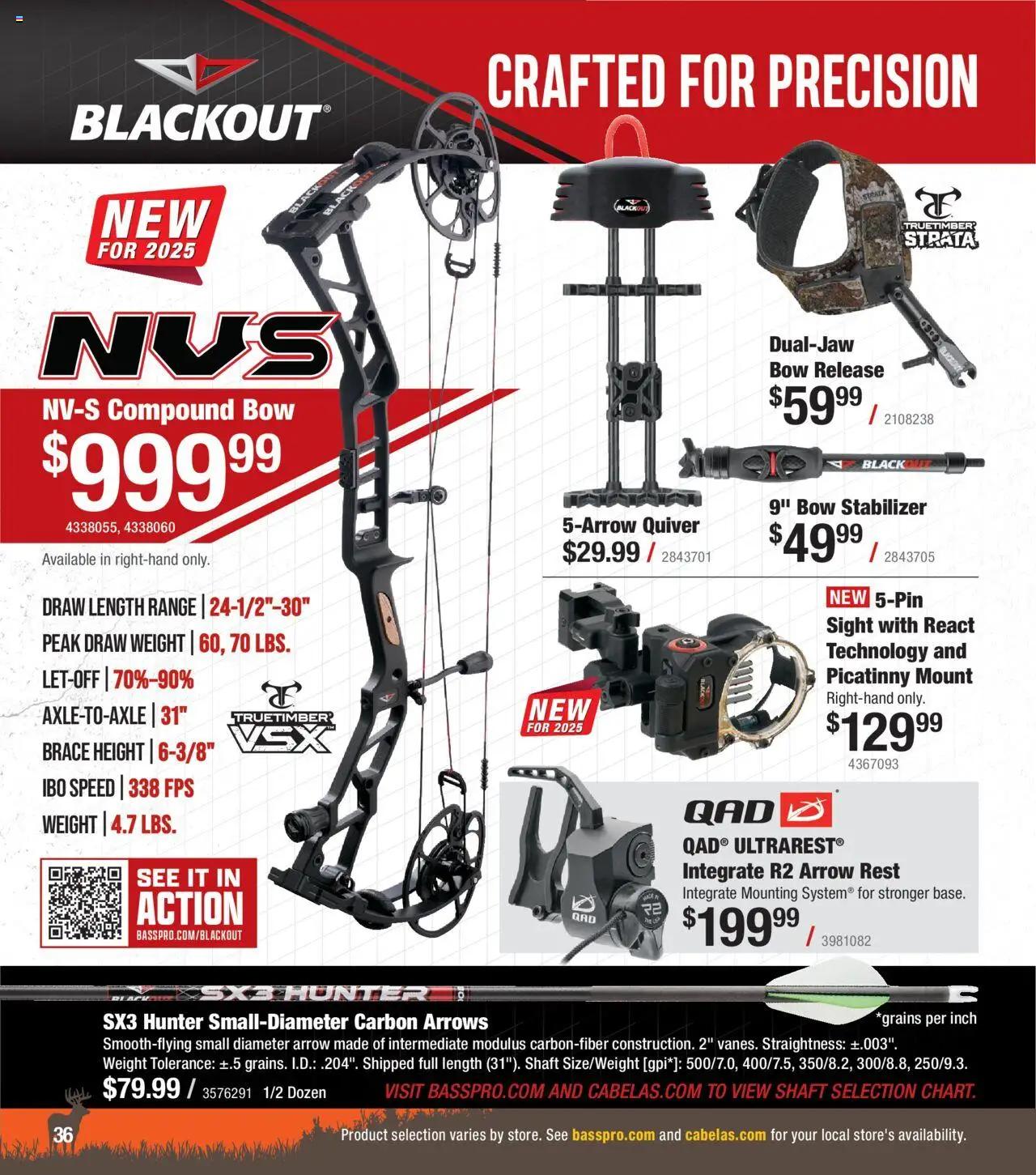 Cabela's Deer Hunting 25 - valid from 01.10.2025 | Page: 36 | Products: Bow, Arrow, Weight