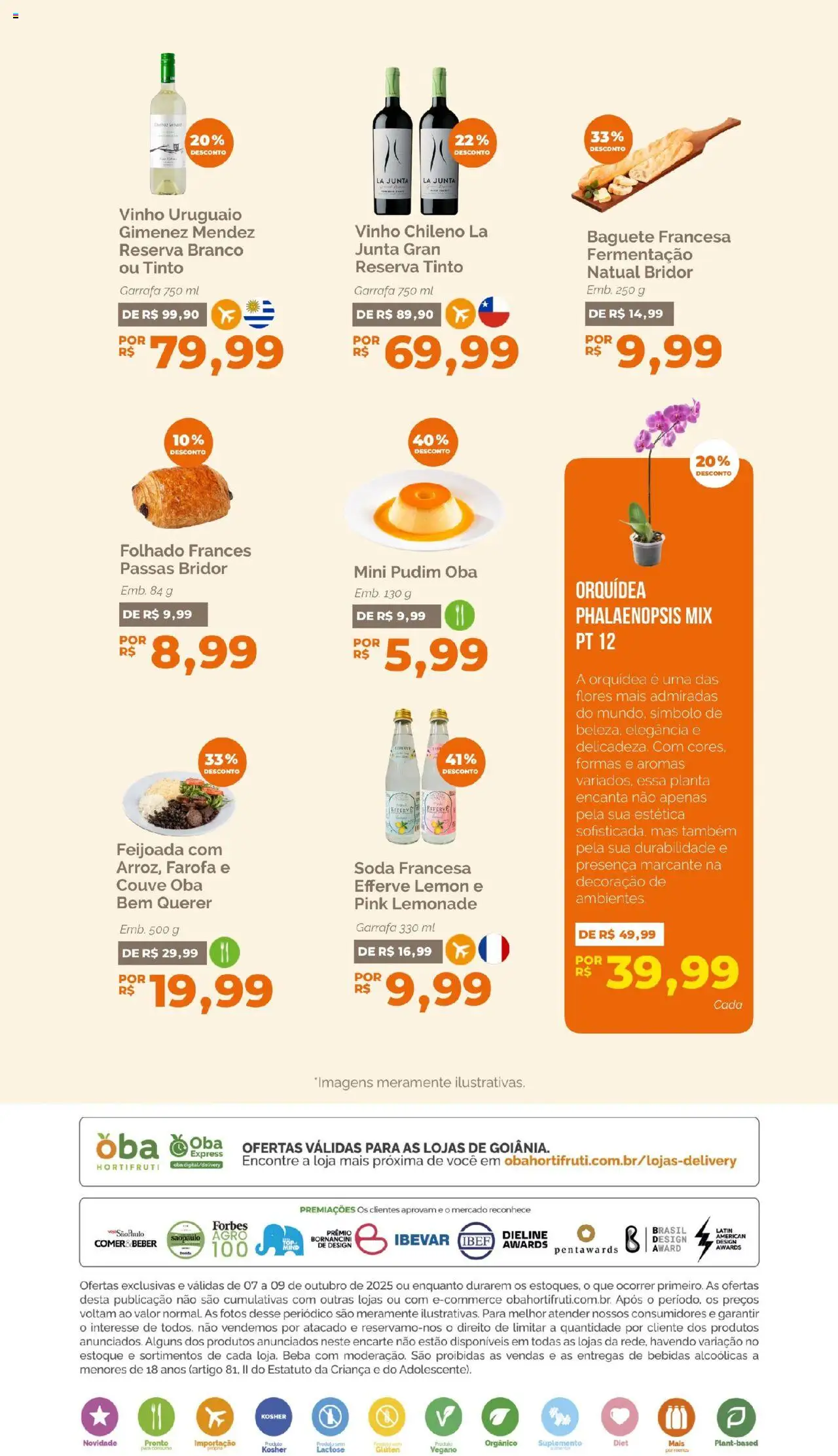 Oba Hortifruti Folheto - válido de 07.10.2025 | Página: 6 | Produtos: Vinho, Soda, Couve, Farofa