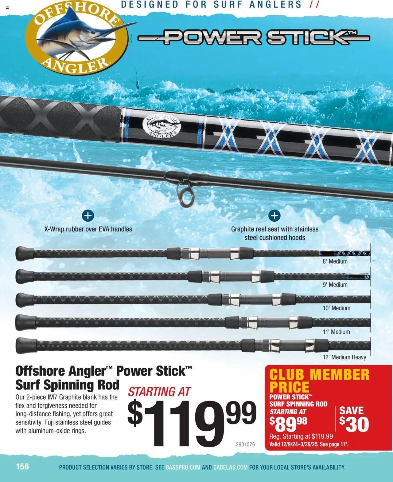 Cabela's Saltwater Specialist 25 - valid from 01.01.2025 | Page: 156 | Products: Rod