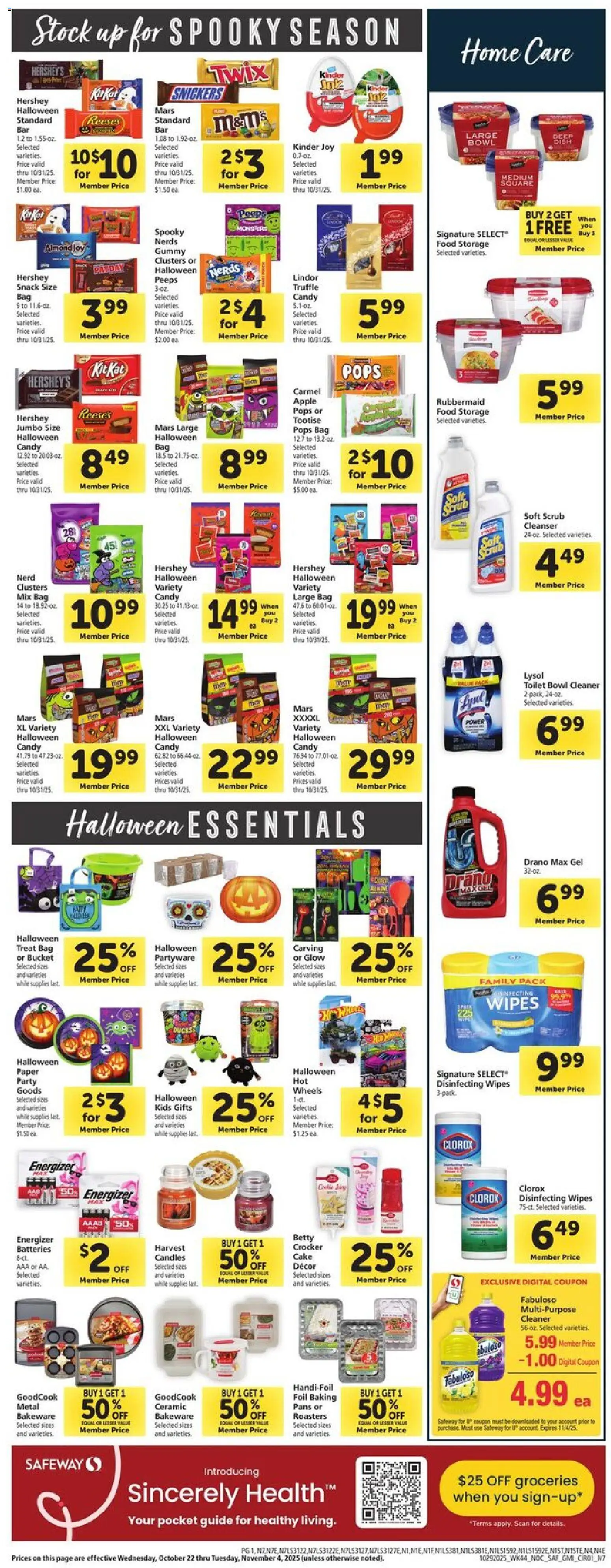 Safeway Weekly Ad - valid from 29.10.2025 | Page: 10 | Products: Bag