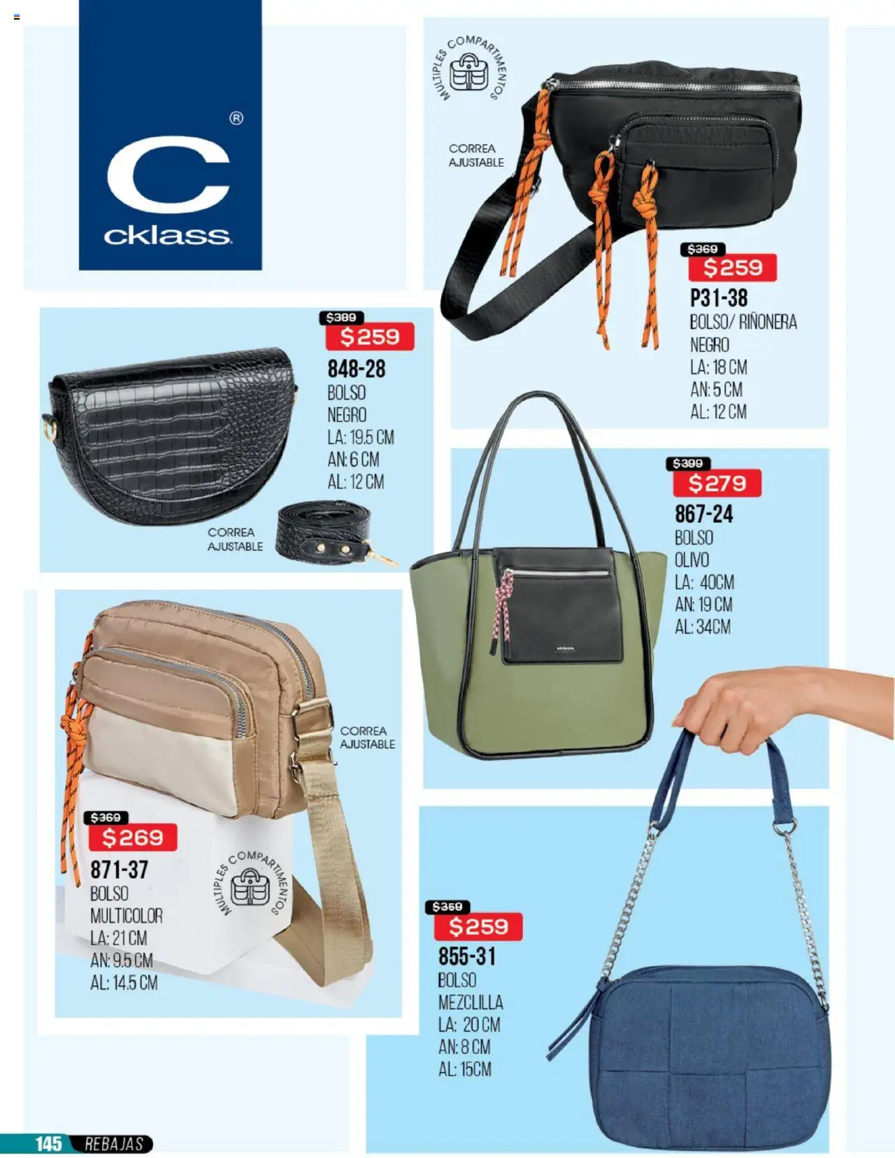 Nuevas ofertas de Cklass válidas en toda la República Mexicana desde el 30.05.2025. ¡Encuentra las mejores ofertas en Cklass catálogo Rebajas Ropa! | Página: 146 | Productos: Bolso