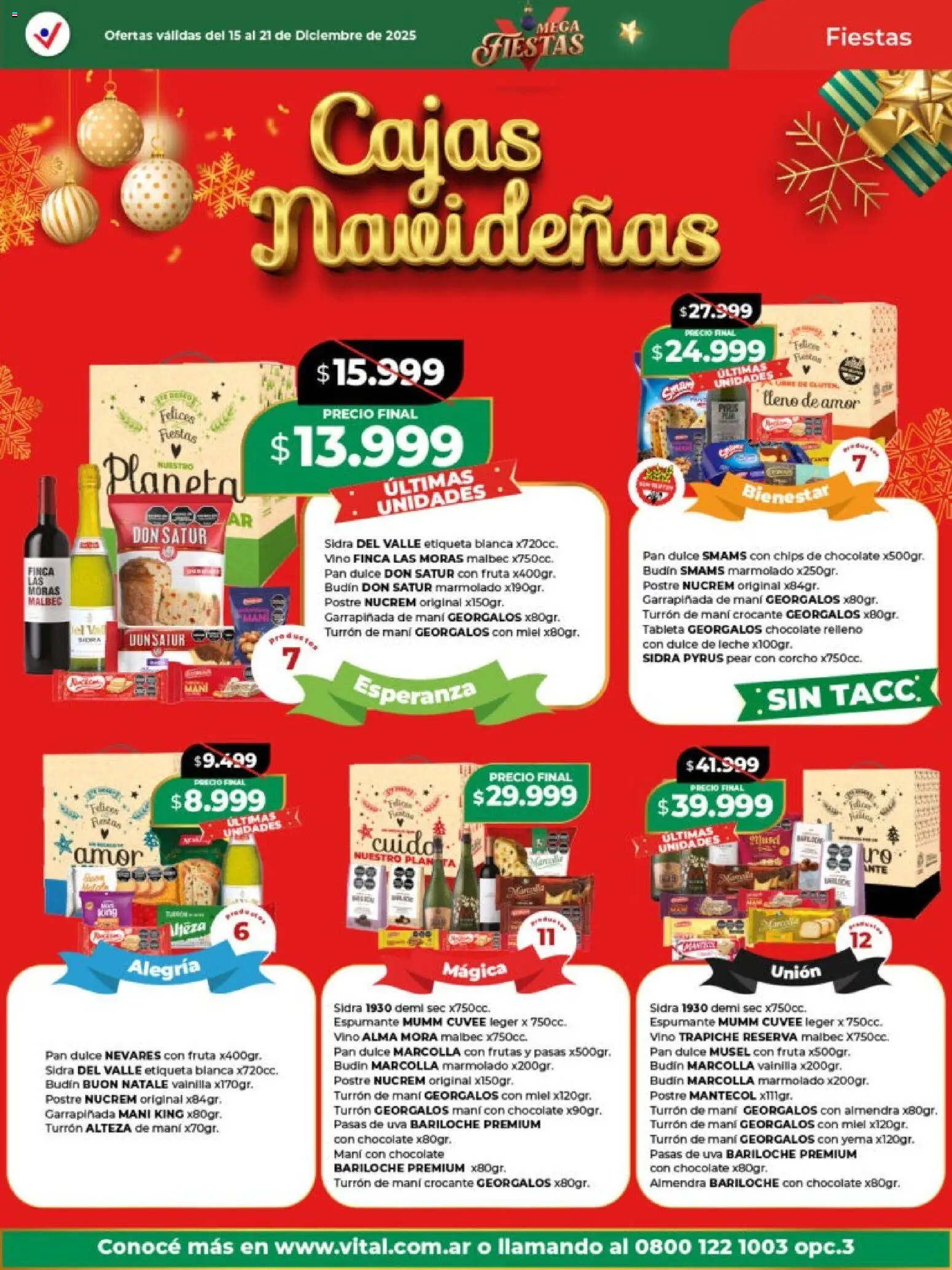 Vital - Ofertas -  Resistencia │ válido desde el 15.12.2025 | Página: 18 | Productos: Budín, Dulce de leche, Leche, Almendra