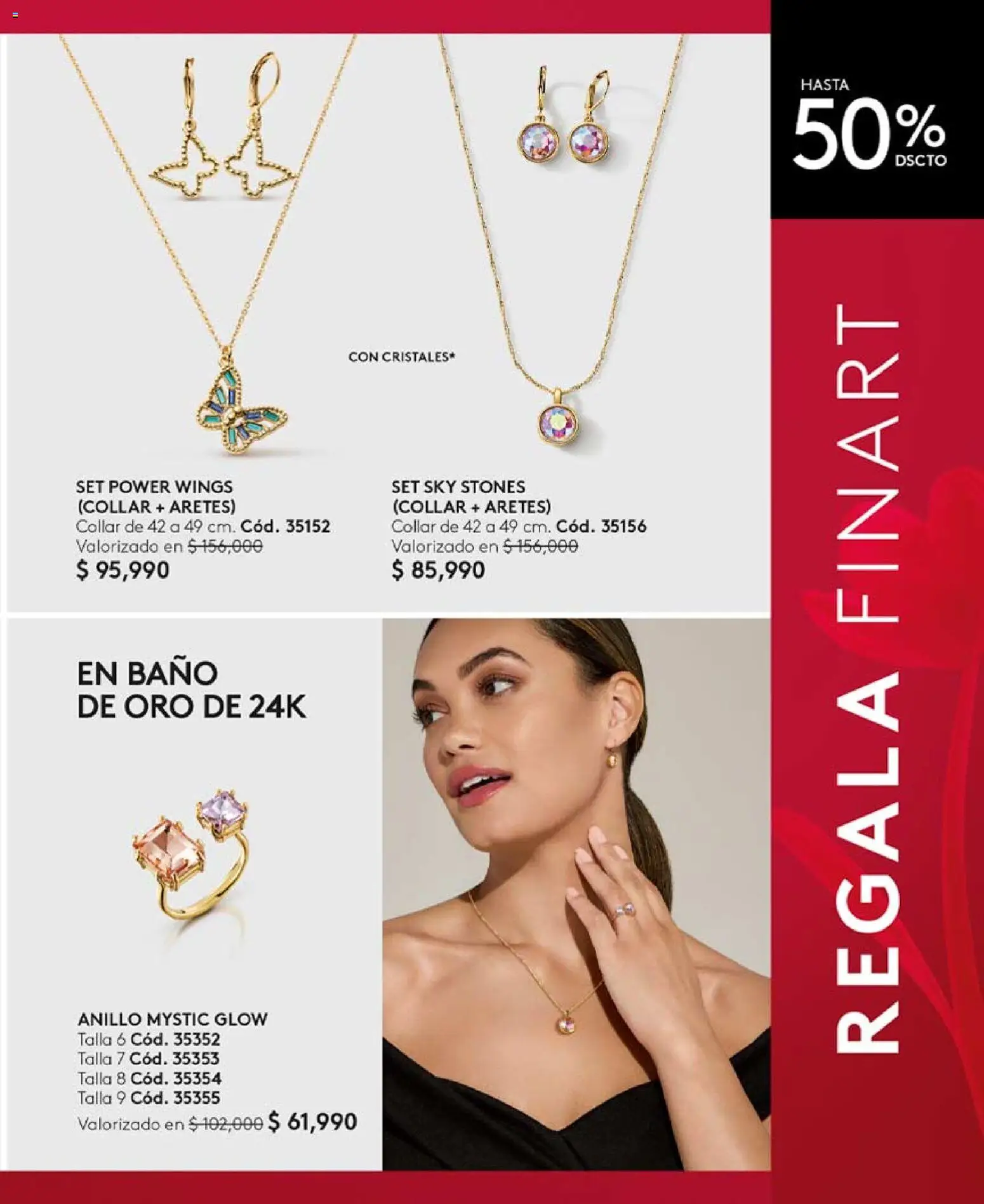 Ésika revista - valida desde el 24.04.2026 | Página: 125 | Productos: Anillo, Aretes, Baño, Collar