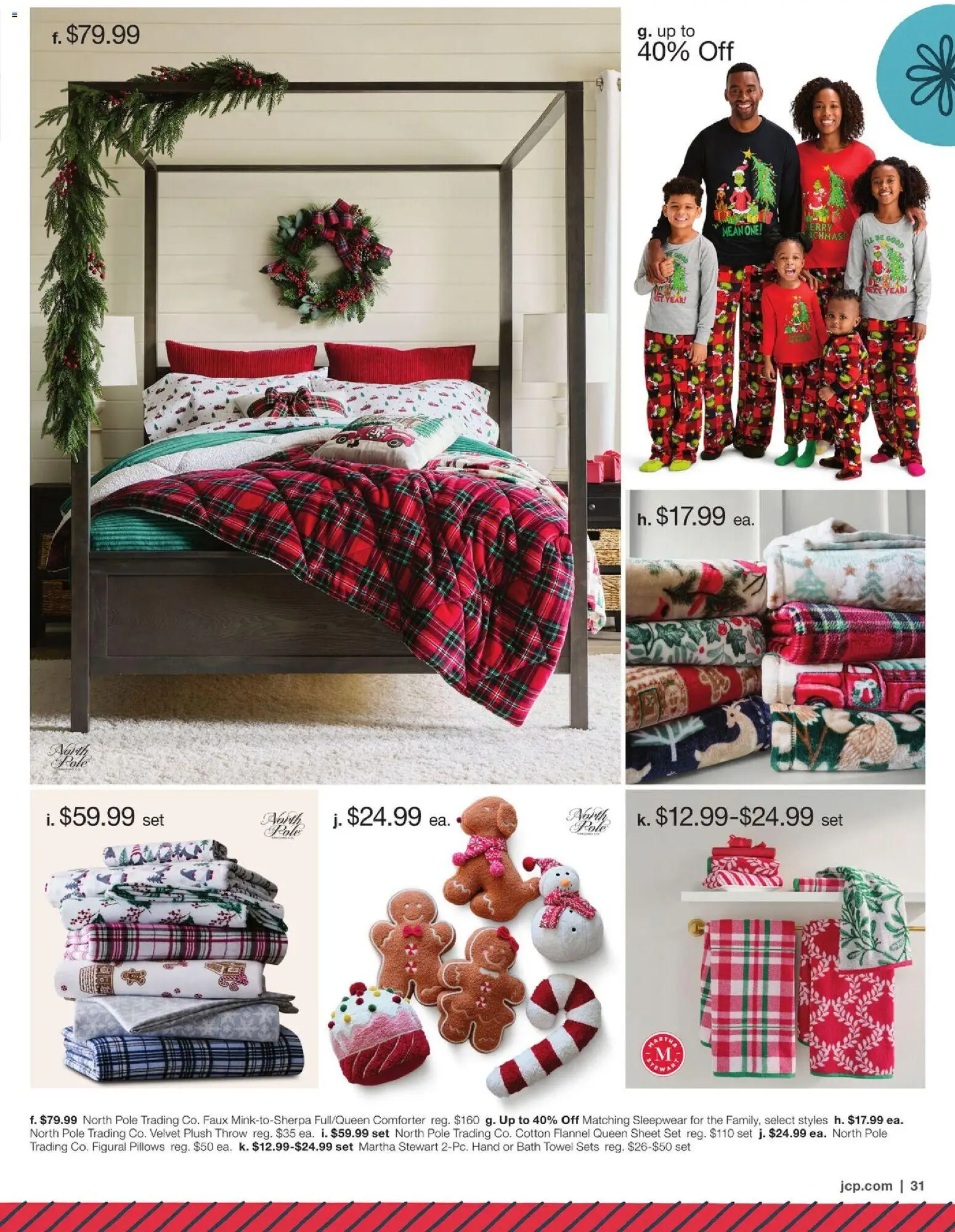 JCPenney Holiday Gift Guide - valid from 05.11.2025 | Page: 31 | Products: Bath, Comforter, Sheet