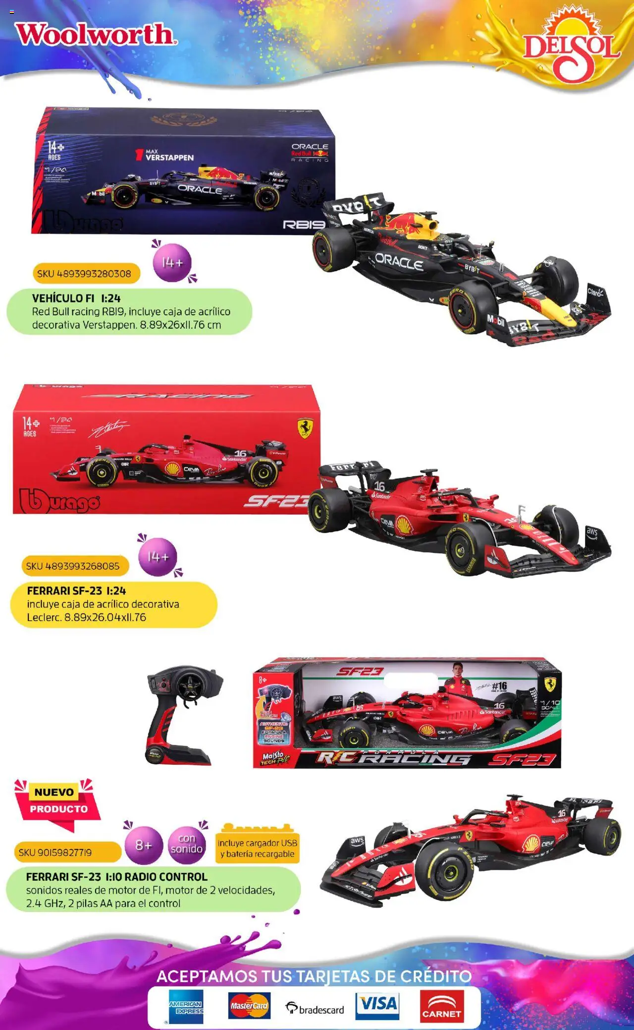 Nuevas ofertas de Del Sol y Woolworth válidas en toda la República Mexicana desde el 07.10.2025. ¡Encuentra las mejores ofertas en Del Sol y Woolworth - Catálogo Castillo Del Juguete! | Página: 175 | Productos: Usb, Cargador, Batería, Pilas