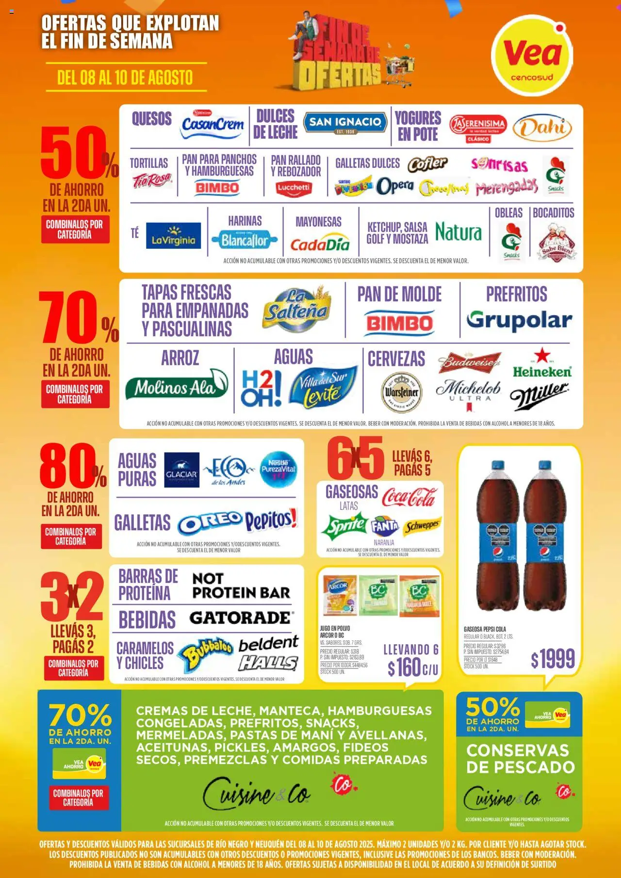 Vea - Ofertas fin de semana - Patagonia │ válido desde el 08.08.2025 | Página: 3 | Productos: Molde, Mani, Fideos, Galletas