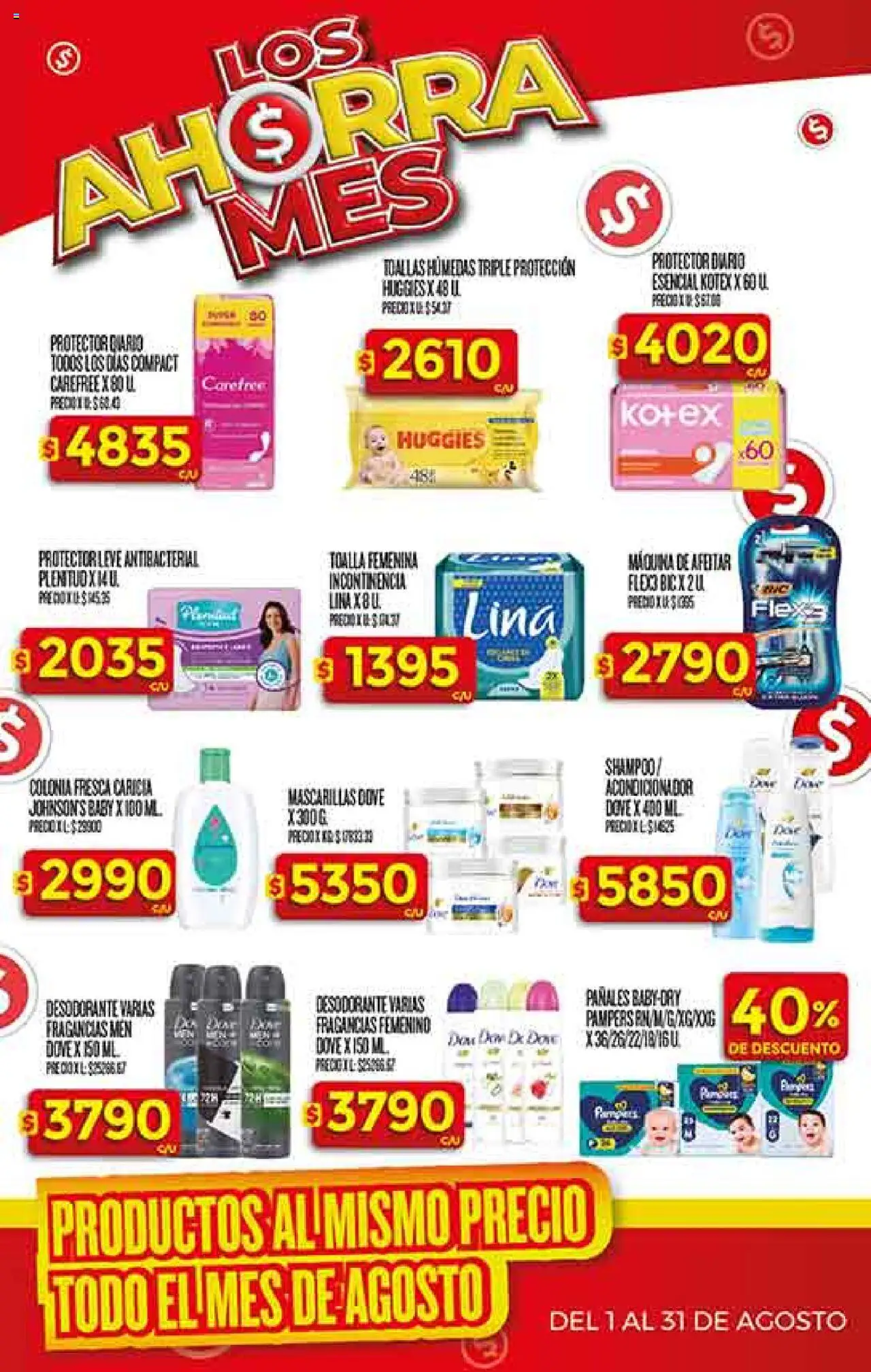 Supermercado DIA Ofertas │ válido desde el 06.08.2025 | Página: 35 | Productos: Shampoo, Acondicionador, Desodorante, Pañales
