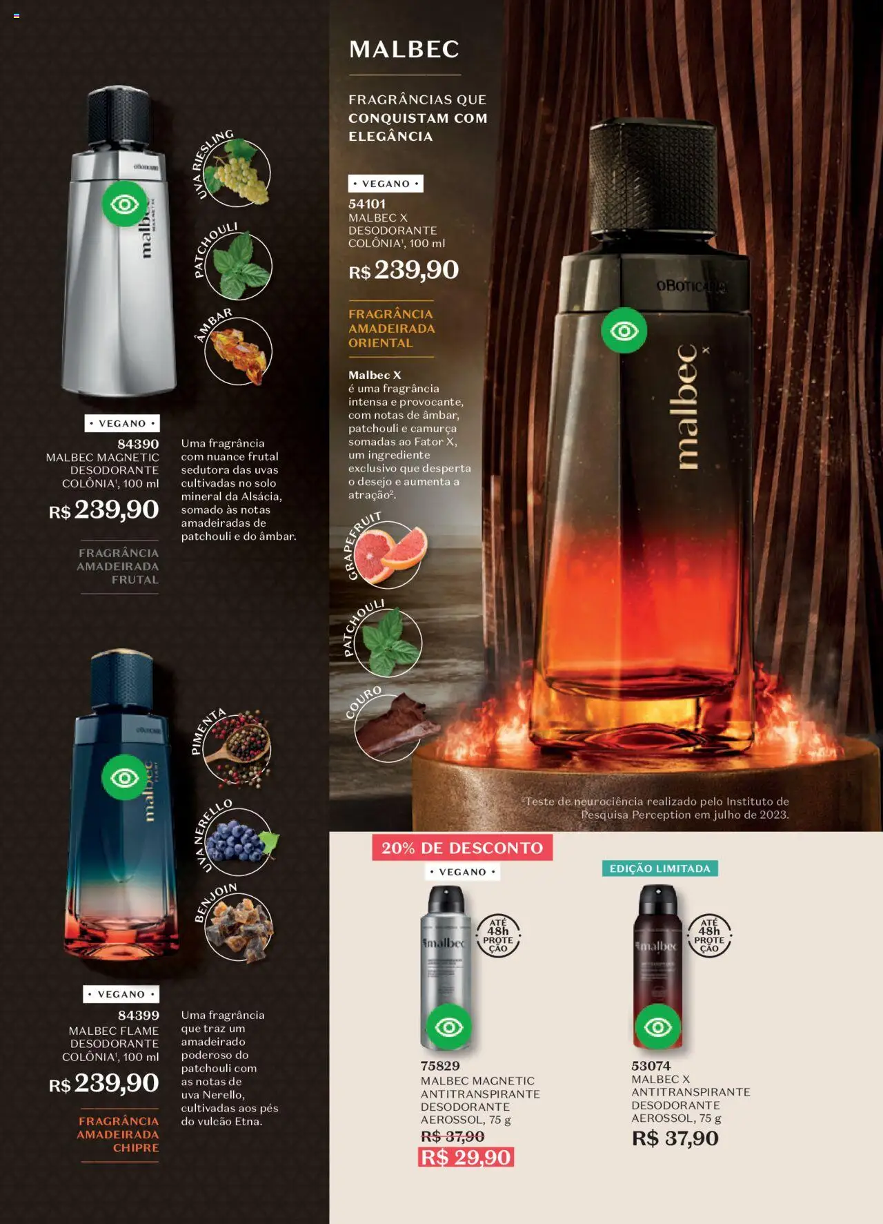 O Boticário Folheto - válido de 11.08.2025 | Página: 50 | Produtos: Fragrância, Desodorante, Uvas
