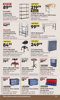 Preview of Princess Auto flyer - 2 Week Sale! from shop Princess Auto valid from 24.03.2026 | Page: 87 | Products: Cabinet