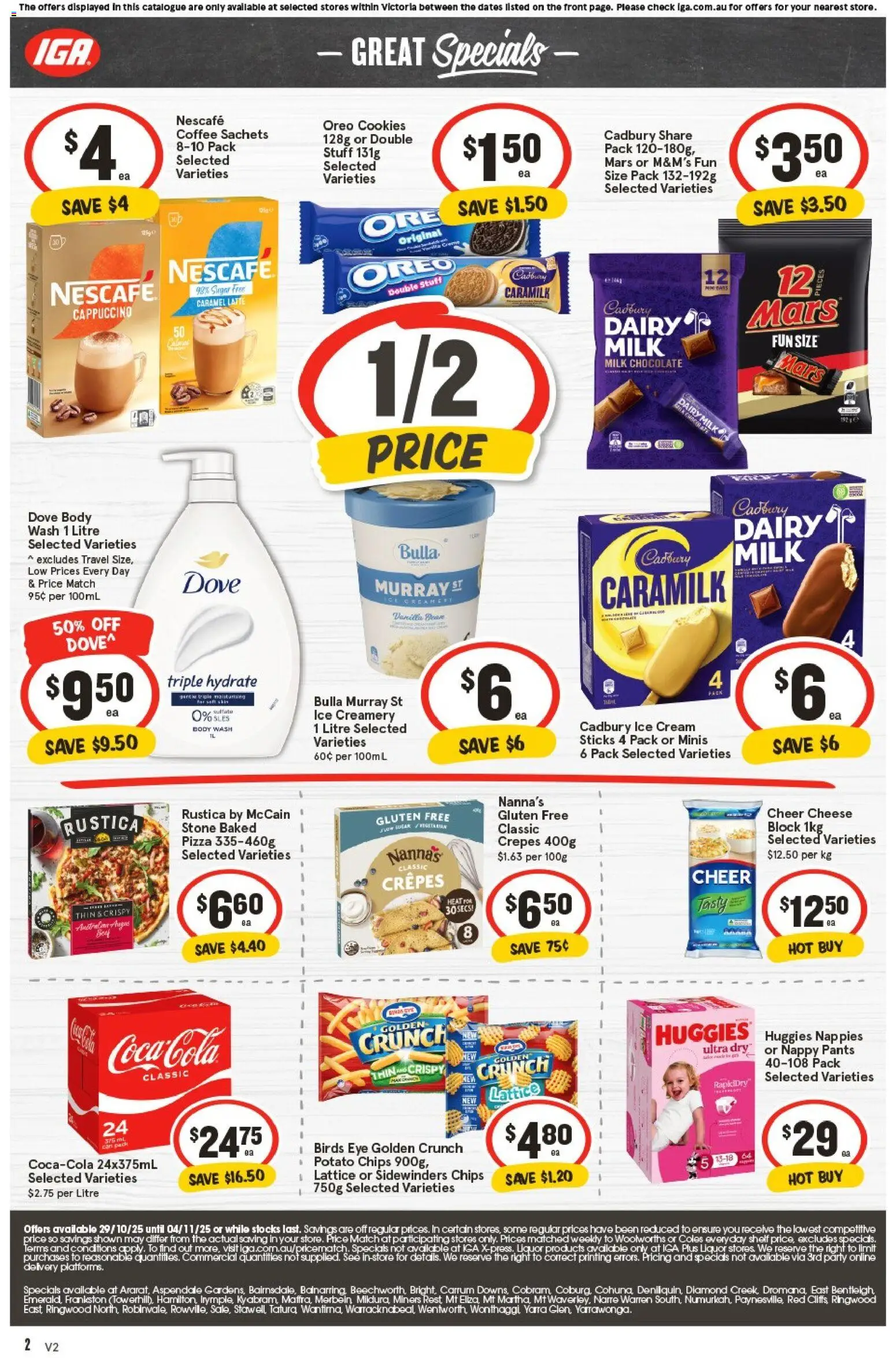 IGA catalogue - valid from 29.10.2025 | Page: 35 | Products: Cheese, Chocolate, Pizza, Cream