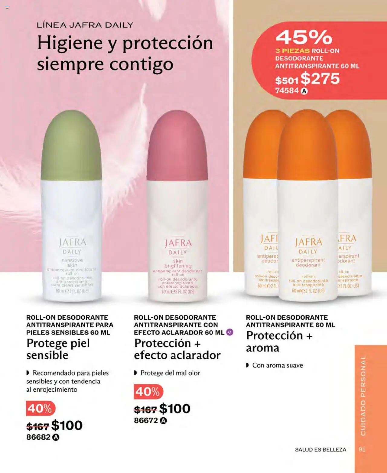 Nuevas ofertas de JAFRA válidas en toda la República Mexicana desde el 01.07.2025. ¡Encuentra las mejores ofertas en JAFRA catálogo! | Página: 91