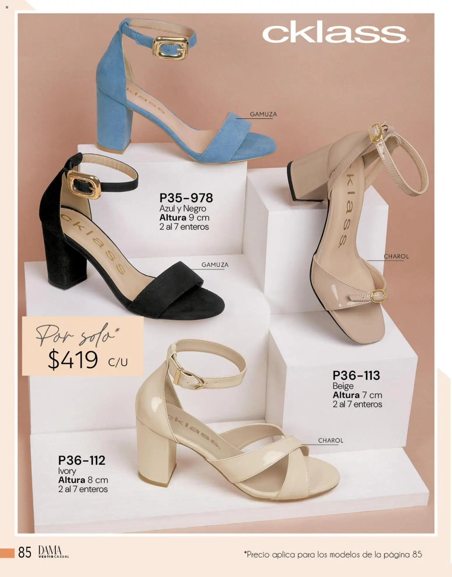 Nuevas ofertas de Cklass válidas en toda la República Mexicana desde el 05.03.2026. ¡Encuentra las mejores ofertas en Cklass catálogo Complemento Verano Ropa! | Página: 318 | Productos: Gamuza