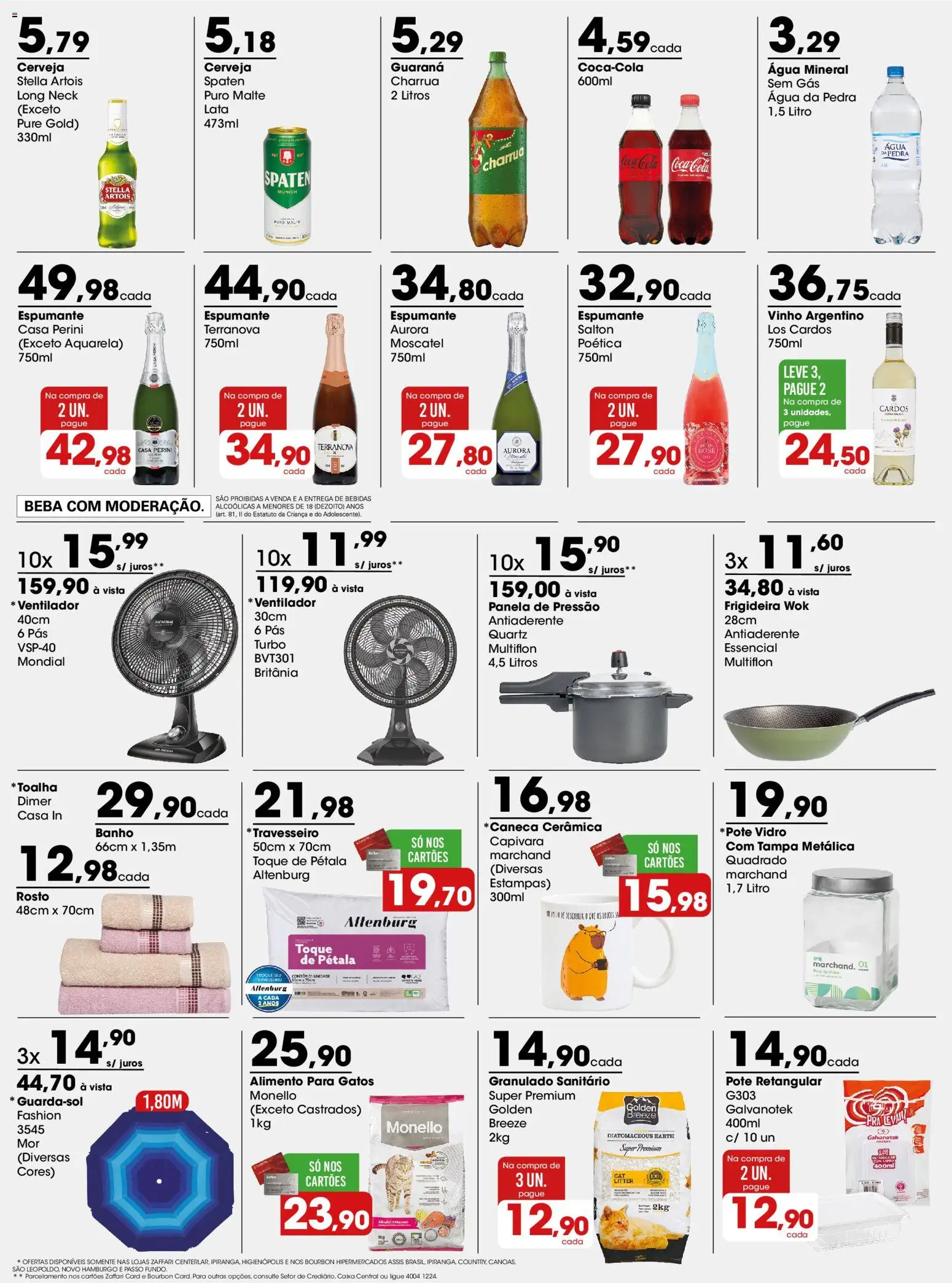 Zaffari Folheto - válido de 01.12.2025 | Página: 3 | Produtos: Ventilador, Guaraná, Panela de pressão, Água mineral