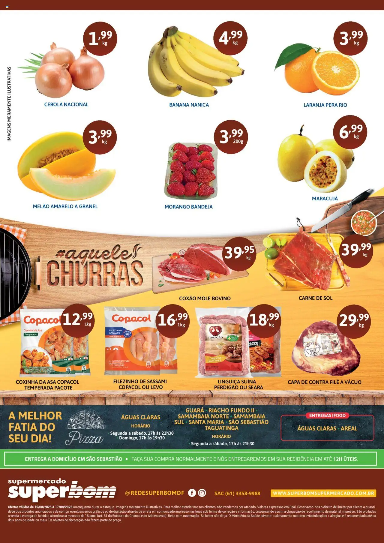 Superbom Folheto - válido de 15.08.2025 | Página: 2 | Produtos: Cebola, Linguiça, Faca, Bandeja