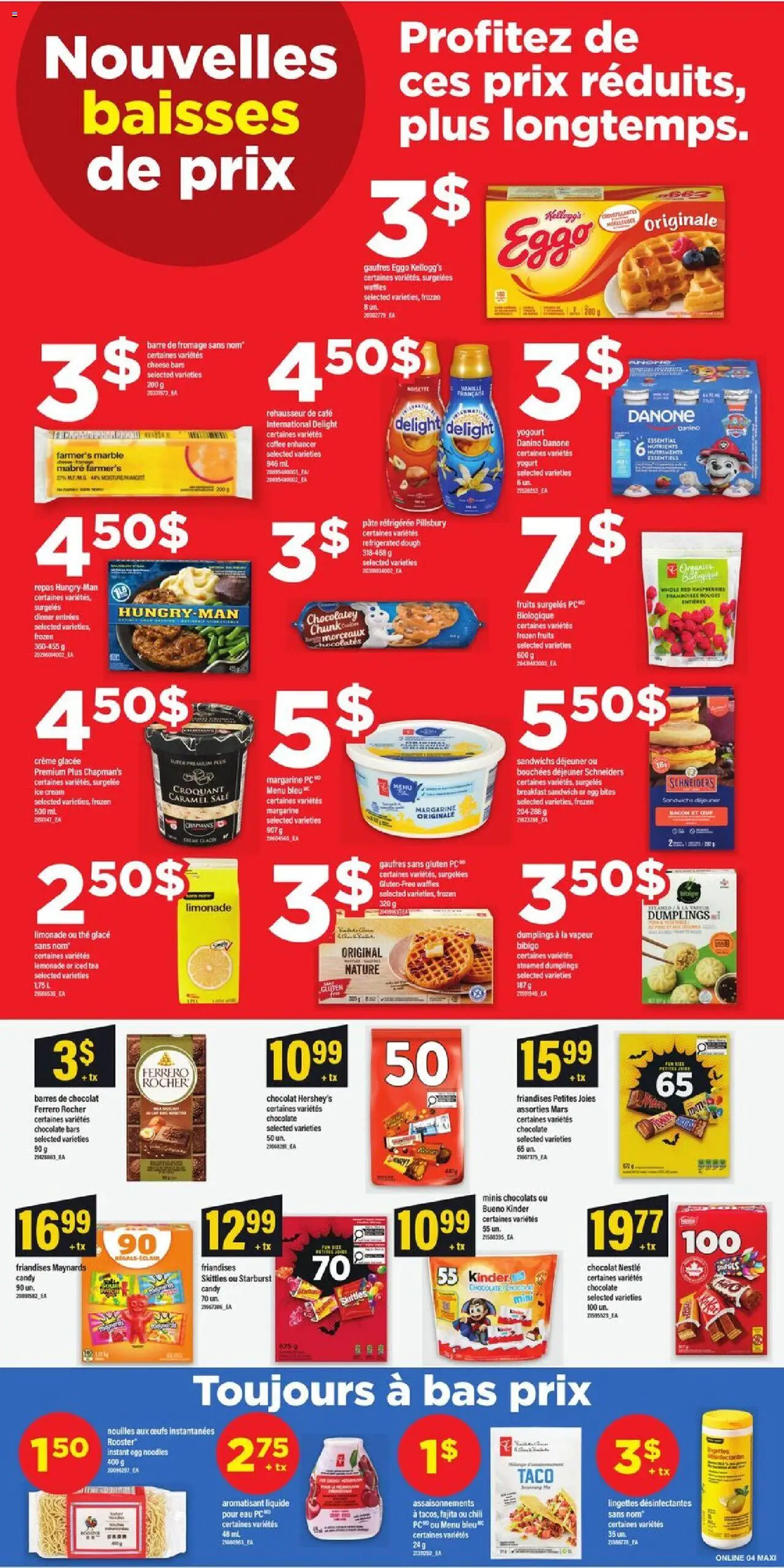 Maxi flyer valid from 25.09.2025 | Page: 8 | Products: Noodles, Ice cream, Yogurt, Coffee