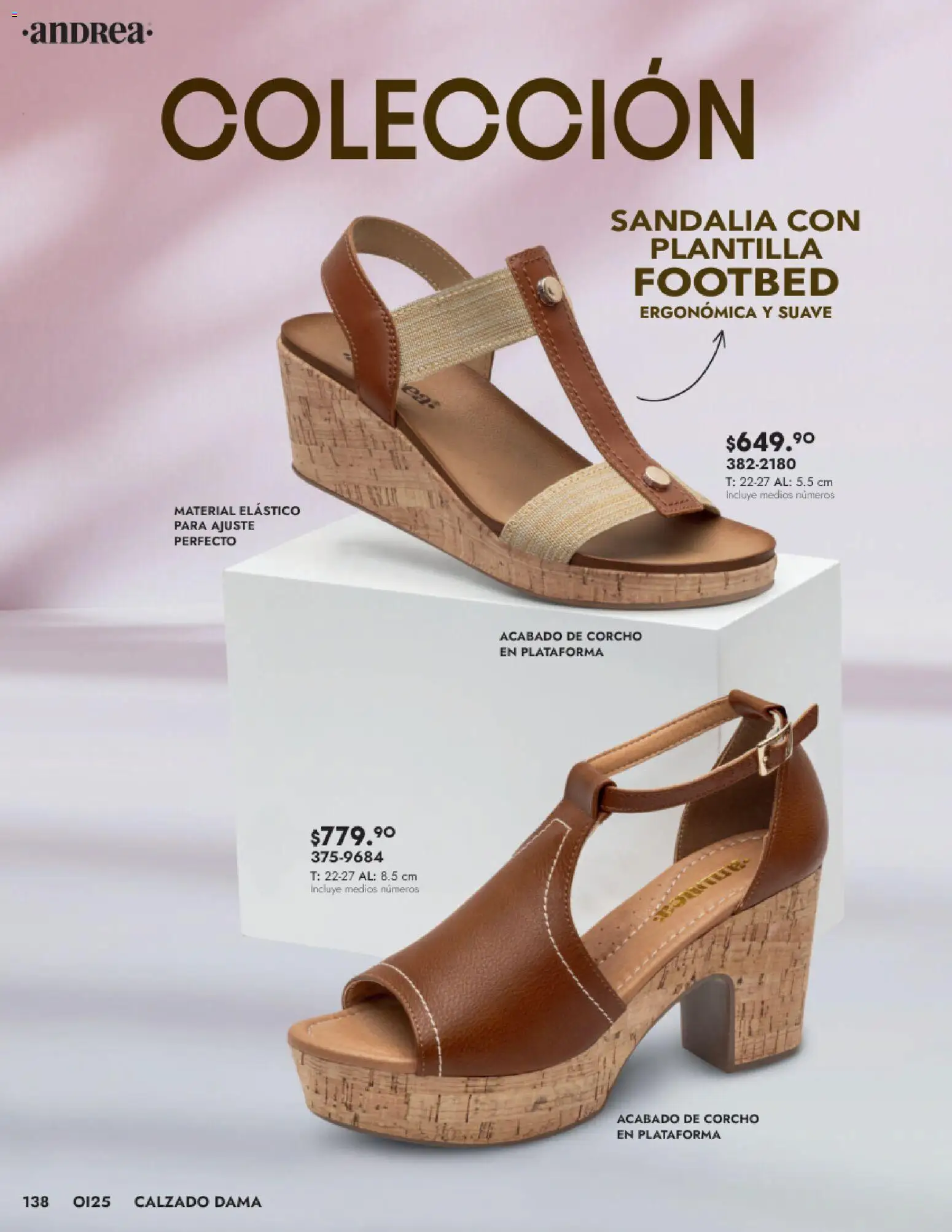 Nuevas ofertas de Andrea válidas en toda la República Mexicana desde el 24.08.2025. ¡Encuentra las mejores ofertas en Andrea - Catálogo Calzado Dama! | Página: 138
