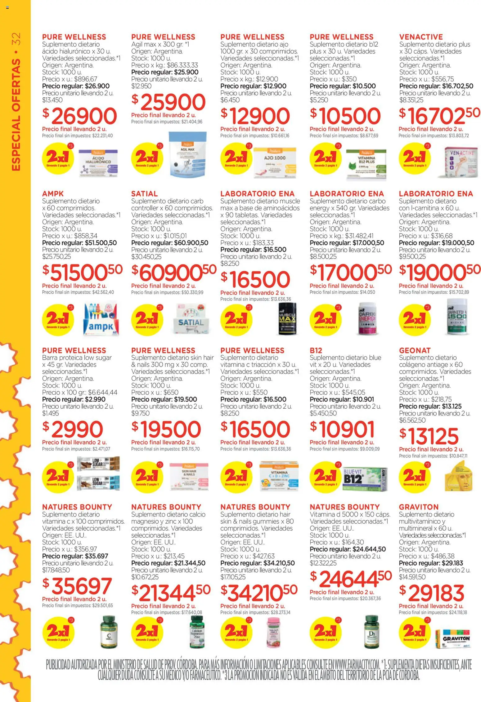Farmacity catálogo │ válido desde el 03.03.2026 | Página: 32 | Productos: Suplemento dietario, Ajo