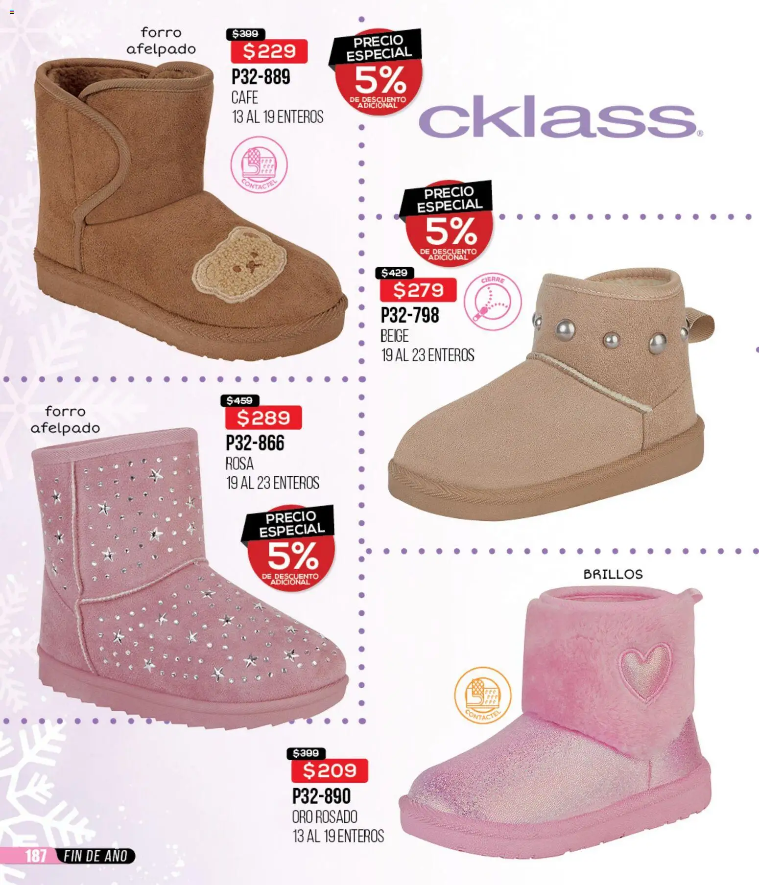 Nuevas ofertas de Cklass válidas en toda la República Mexicana desde el 15.12.2025. ¡Encuentra las mejores ofertas en Cklass catálogo Rebajas fin de año calzado! | Página: 188 | Productos: Café