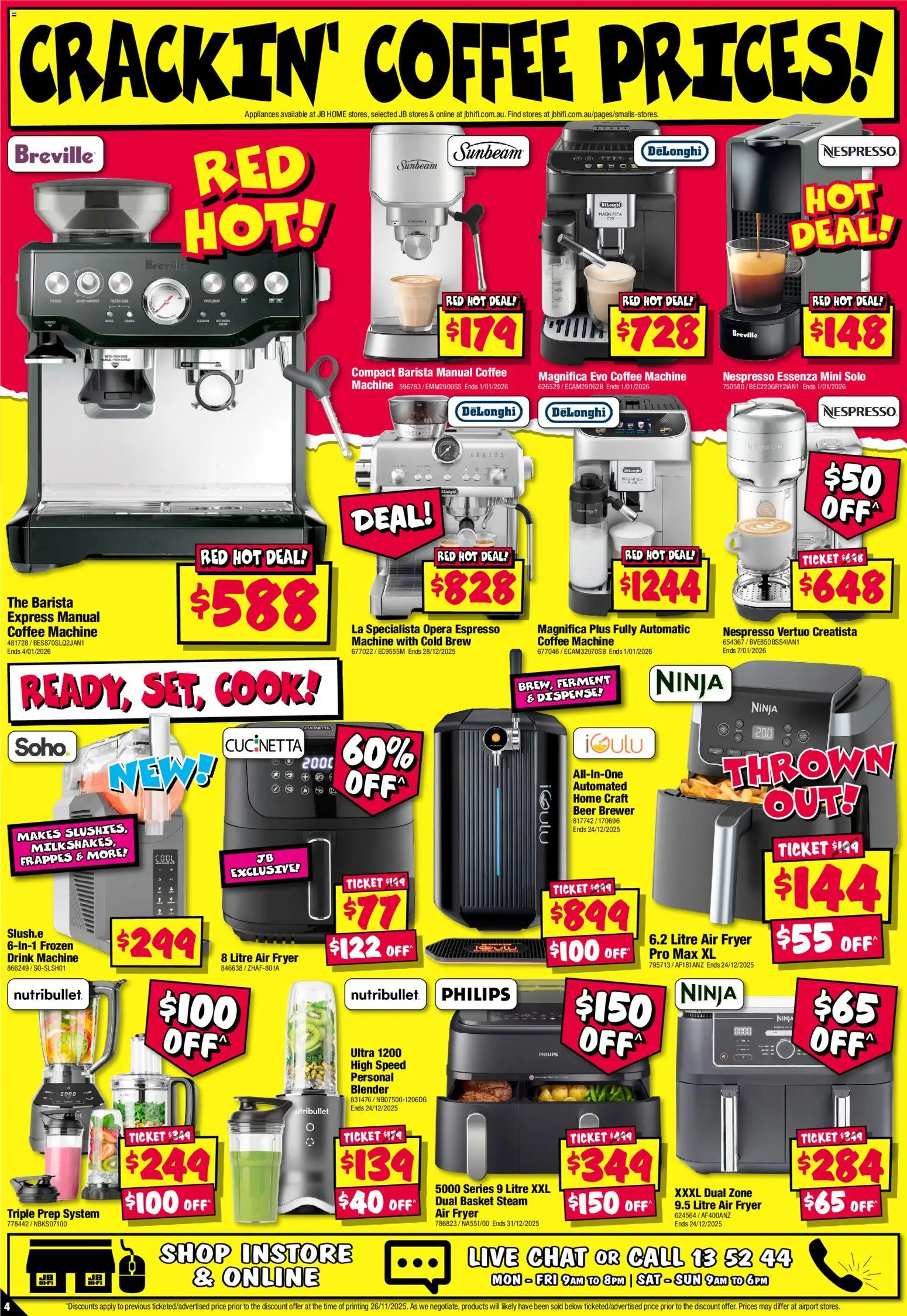 JB Hi-Fi catalogue - valid from 10.12.2025 | Page: 4 | Products: Basket, Coffee, Beer, Blender