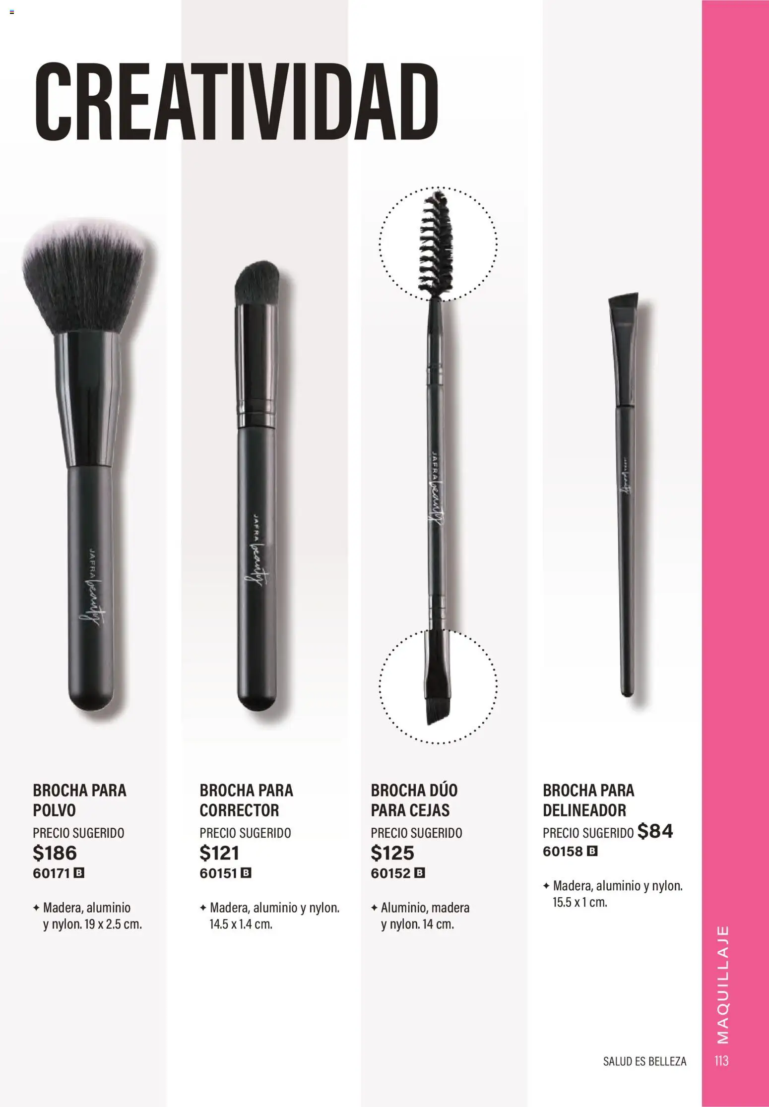 Nuevas ofertas de JAFRA válidas en toda la República Mexicana desde el 01.02.2026. ¡Encuentra las mejores ofertas en JAFRA catálogo Organizador de Ventas! | Página: 111 | Productos: Maquillaje, Corrector, Polvo, Delineador