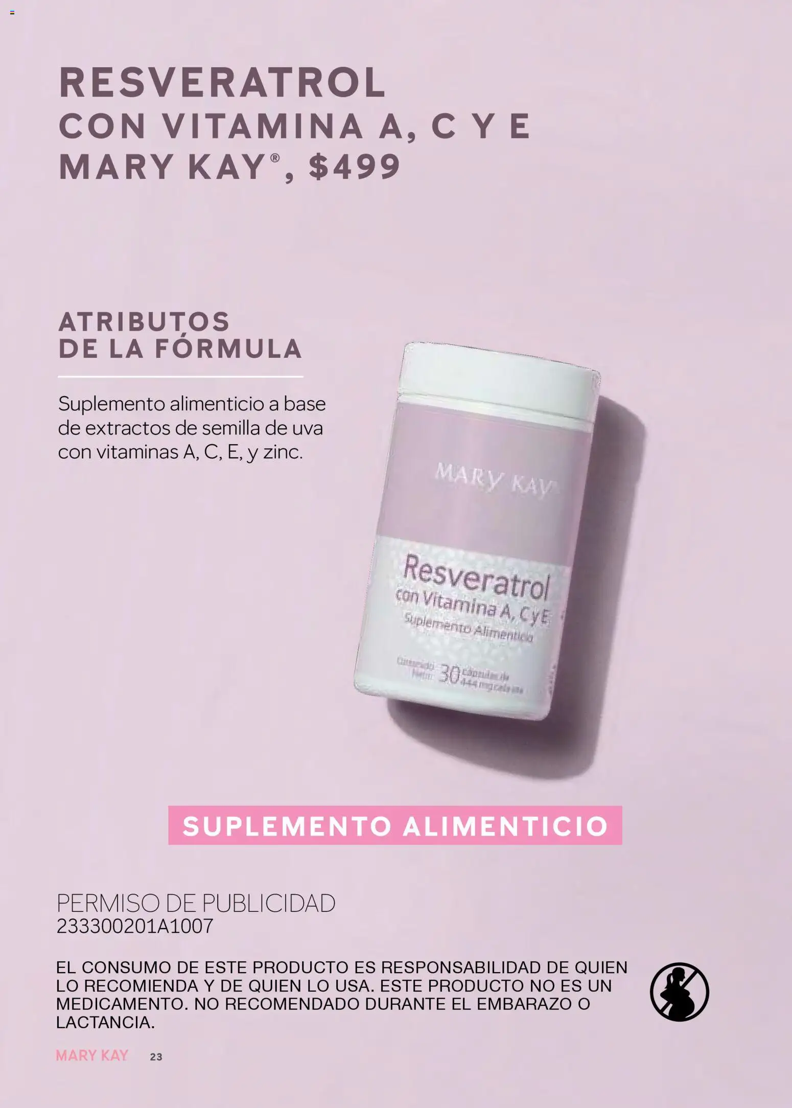 Nuevas ofertas de Mary Kay válidas en toda la República Mexicana desde el 01.11.2025. ¡Encuentra las mejores ofertas en Mary Kay catálogo! | Página: 23 | Productos: Uva, Vitaminas