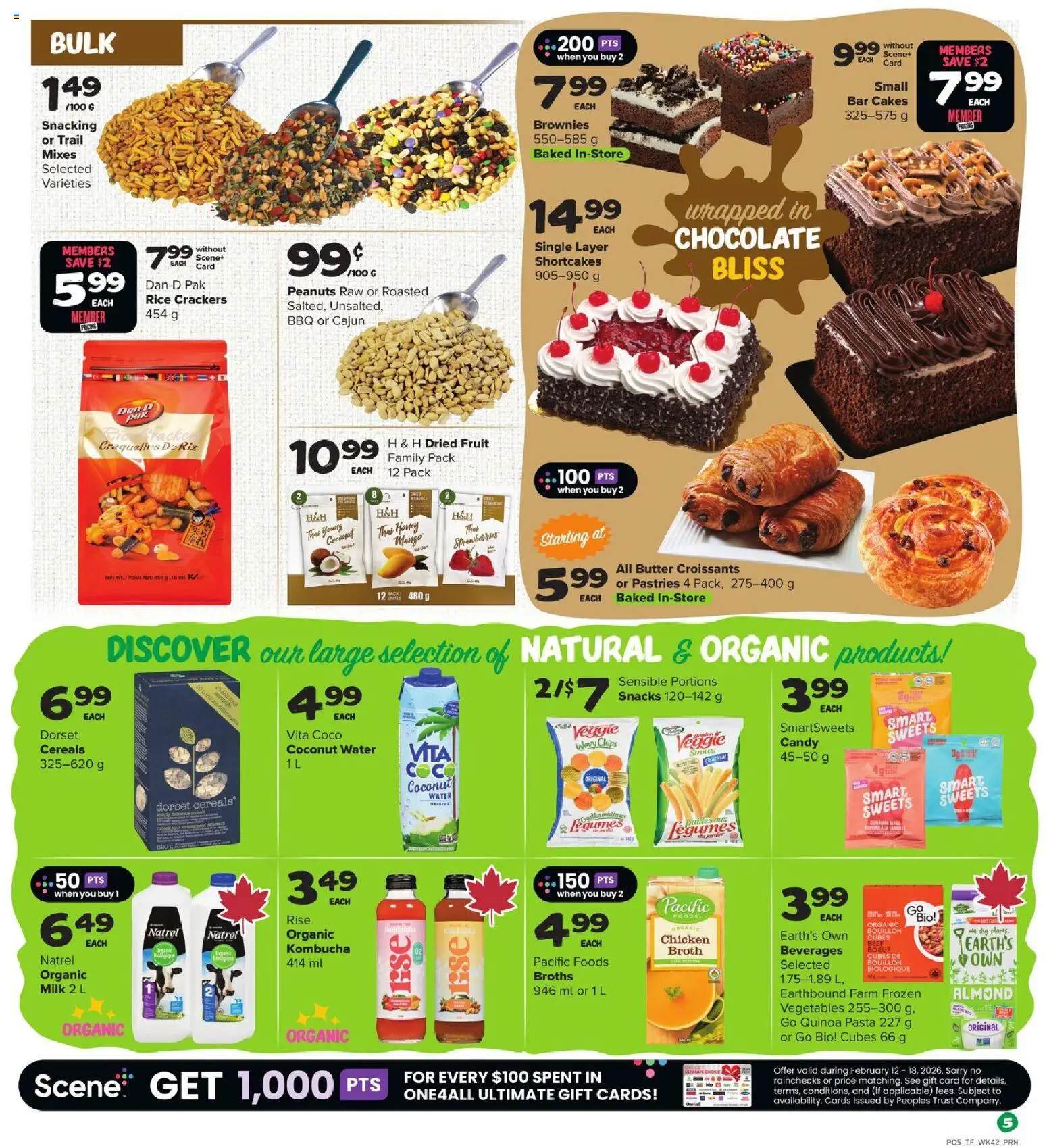 Thrifty Foods flyer valid from 12.02.2026 | Page: 6 | Products: Rice, Beef, Cereals, Pasta
