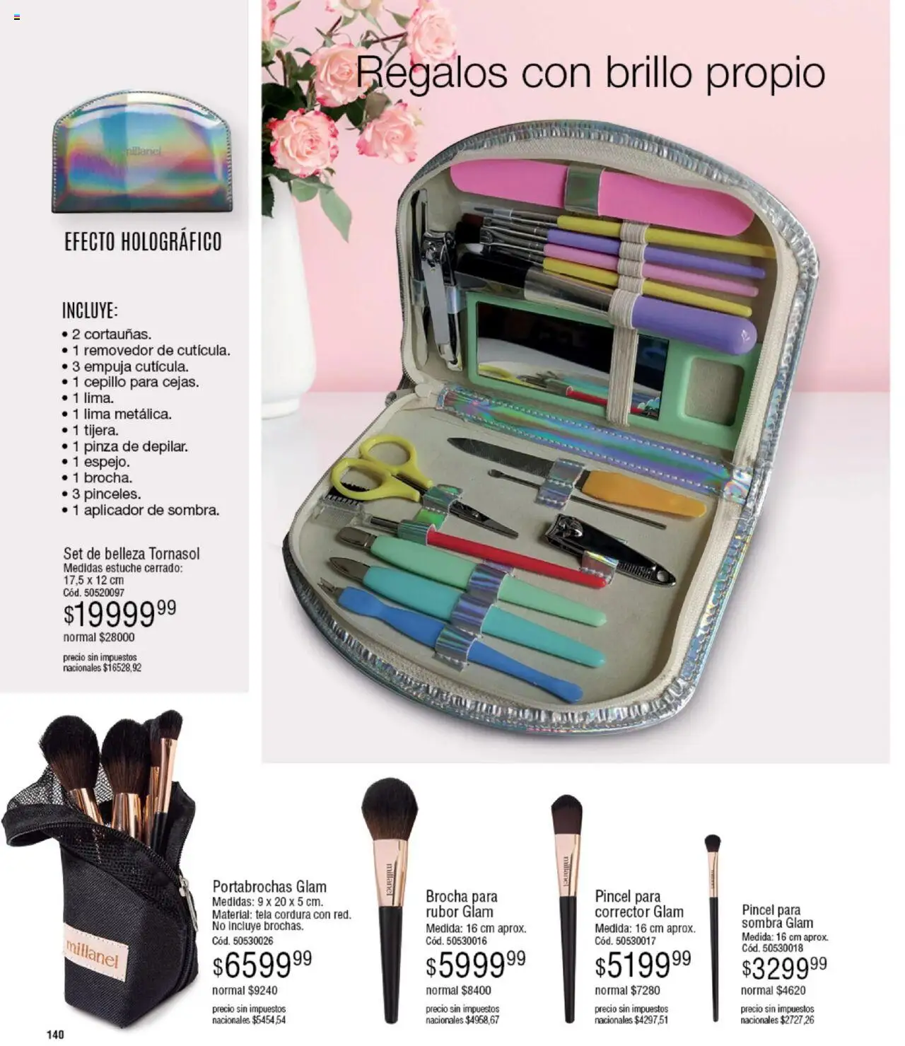 Millanel catálogo │ válido desde el 15.09.2025 | Página: 140 | Productos: Pincel, Cepillo, Sombra, Brillo