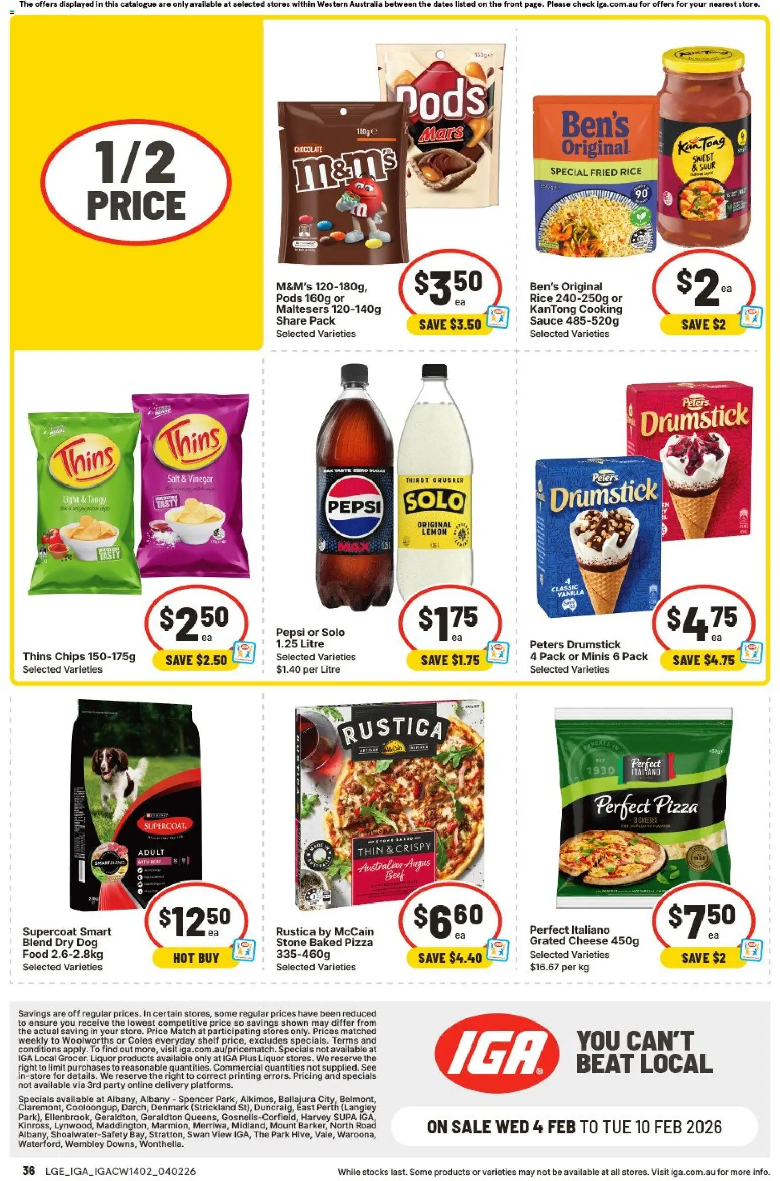 IGA catalogue - valid from 04.02.2026 | Page: 43 | Products: Chocolate, Rice, Beef, Chips