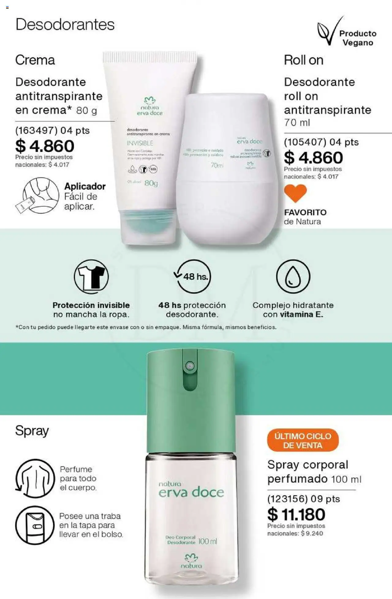 Catálogo Natura Ciclo 8 │ válido desde el 03.06.2025 | Página: 198 | Productos: Perfume, Desodorante, Antitranspirante, Crema