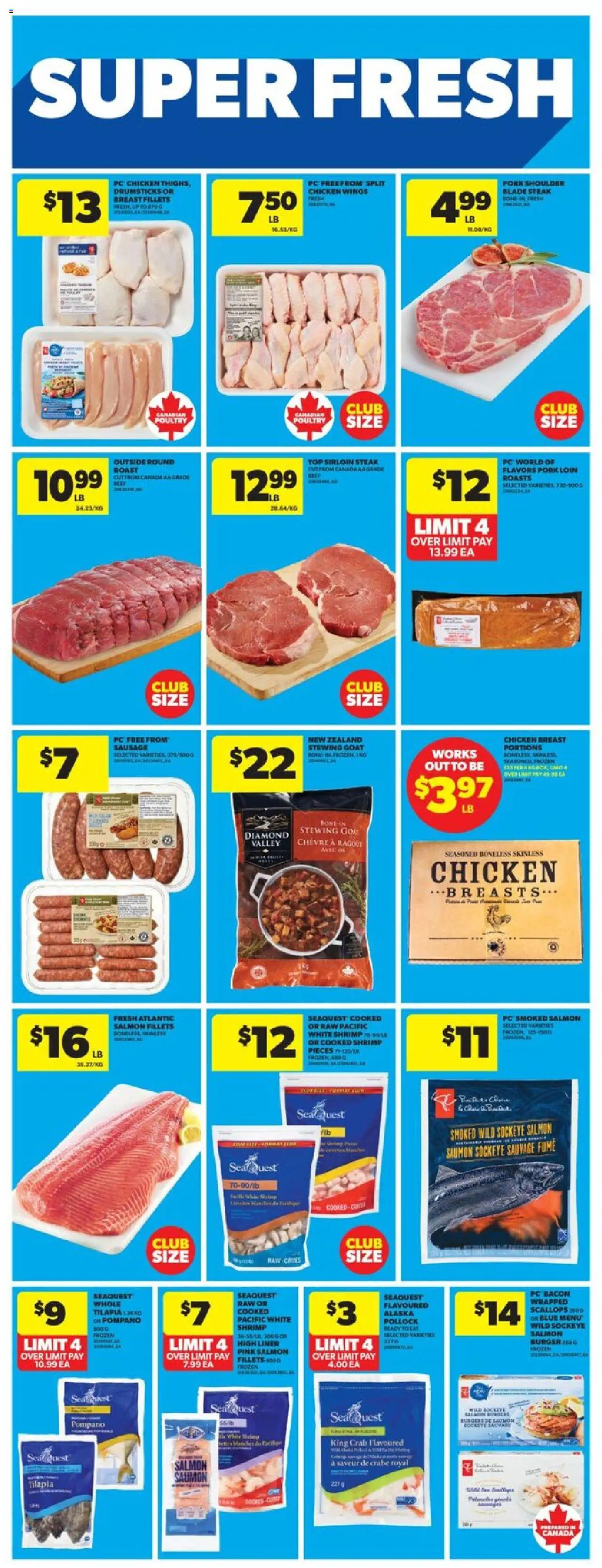 Real Canadian Superstore flyer valid from 16.10.2025 | Page: 21 | Products: Chicken wings, PC, Beer, Pork
