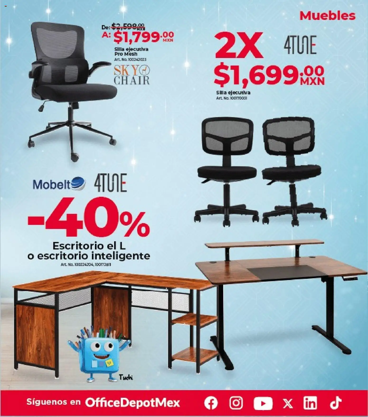 Nuevas ofertas de Office Depot válidas en toda la República Mexicana desde el 01.11.2025. ¡Encuentra las mejores ofertas en Office Depot catálogo! | Página: 3