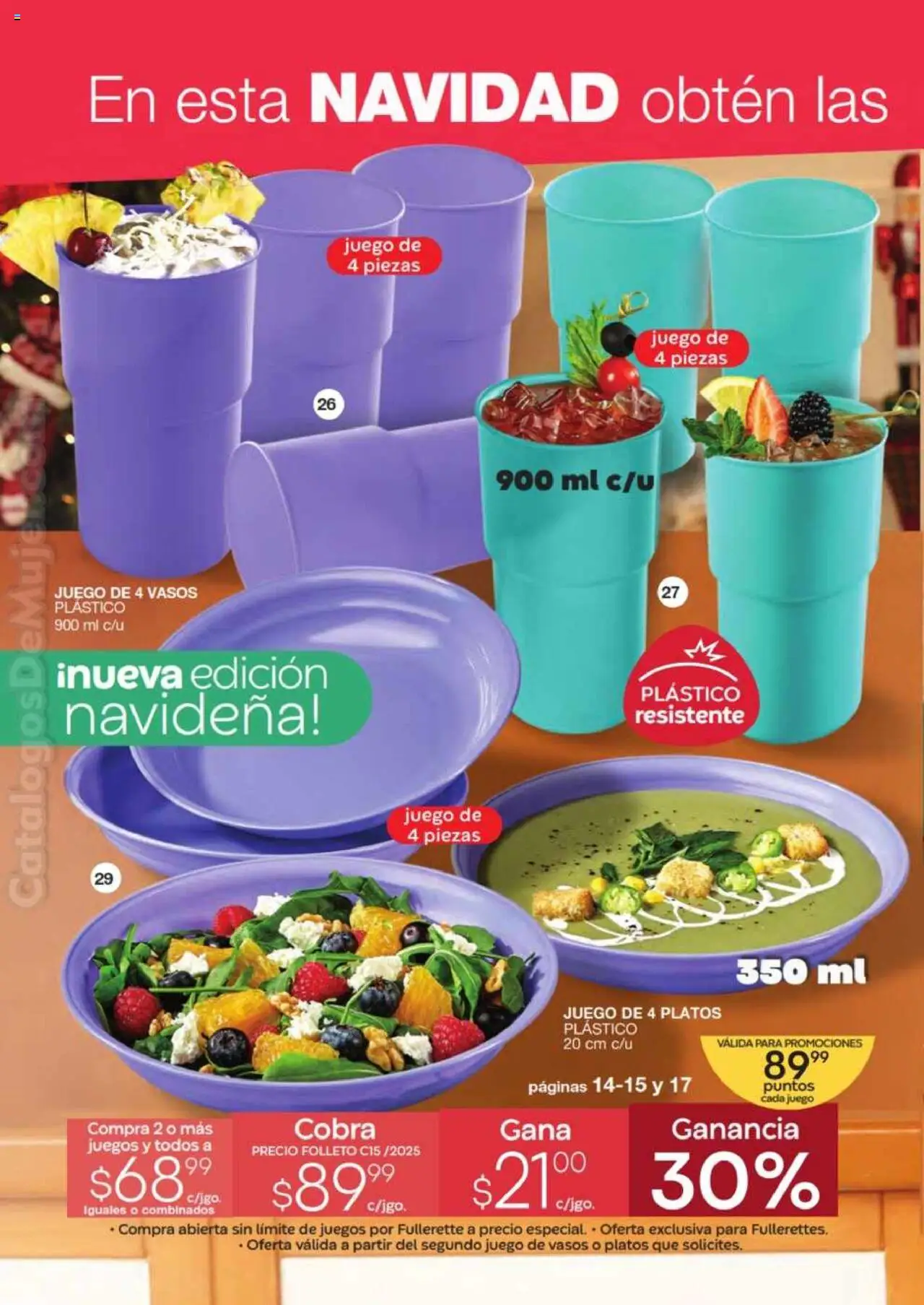 Nuevas ofertas de Fuller válidas en toda la República Mexicana desde el 29.10.2025. ¡Encuentra las mejores ofertas en Fuller - Revista Gana Más C15! | Página: 12 | Productos: Juego, Vasos