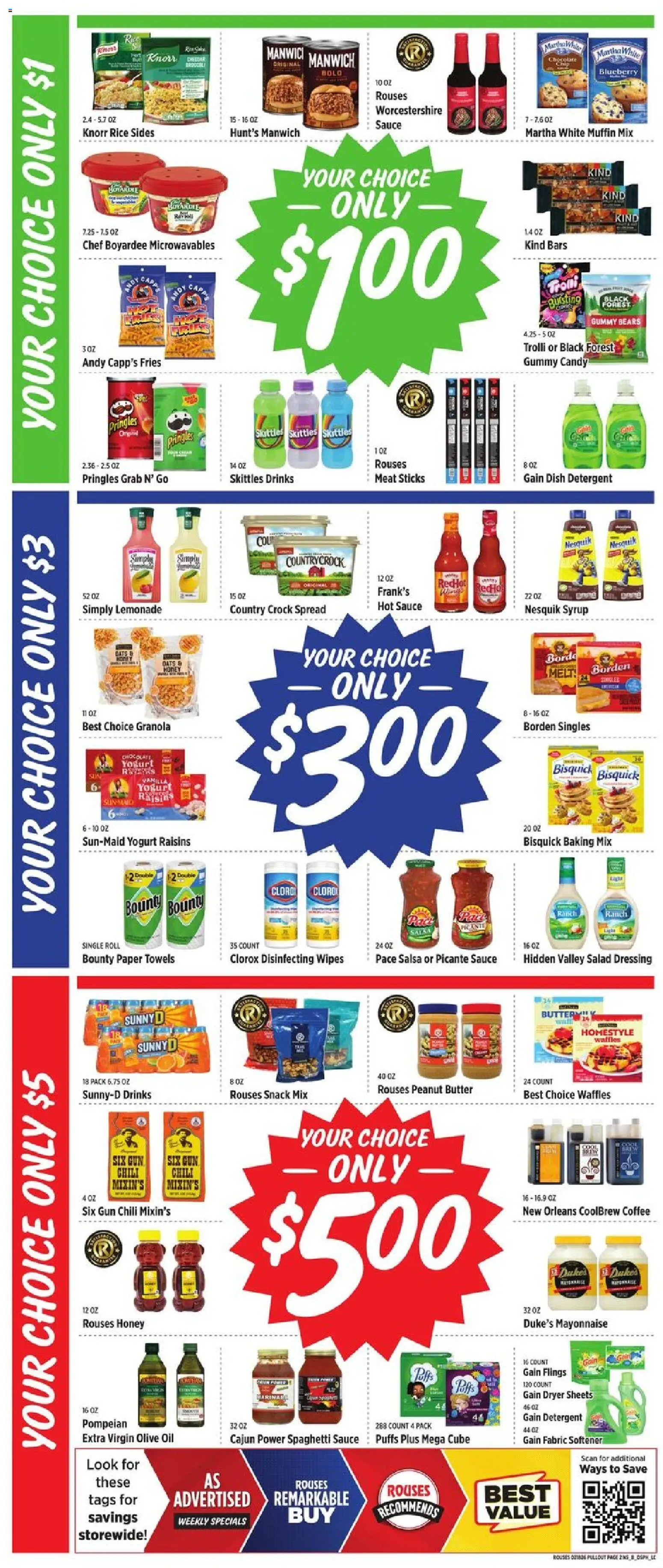 Rouses Weekly Ad - LA - valid from 18.02.2026 | Page: 4 | Products: Salad, Mayonnaise, Sauce, Muffin