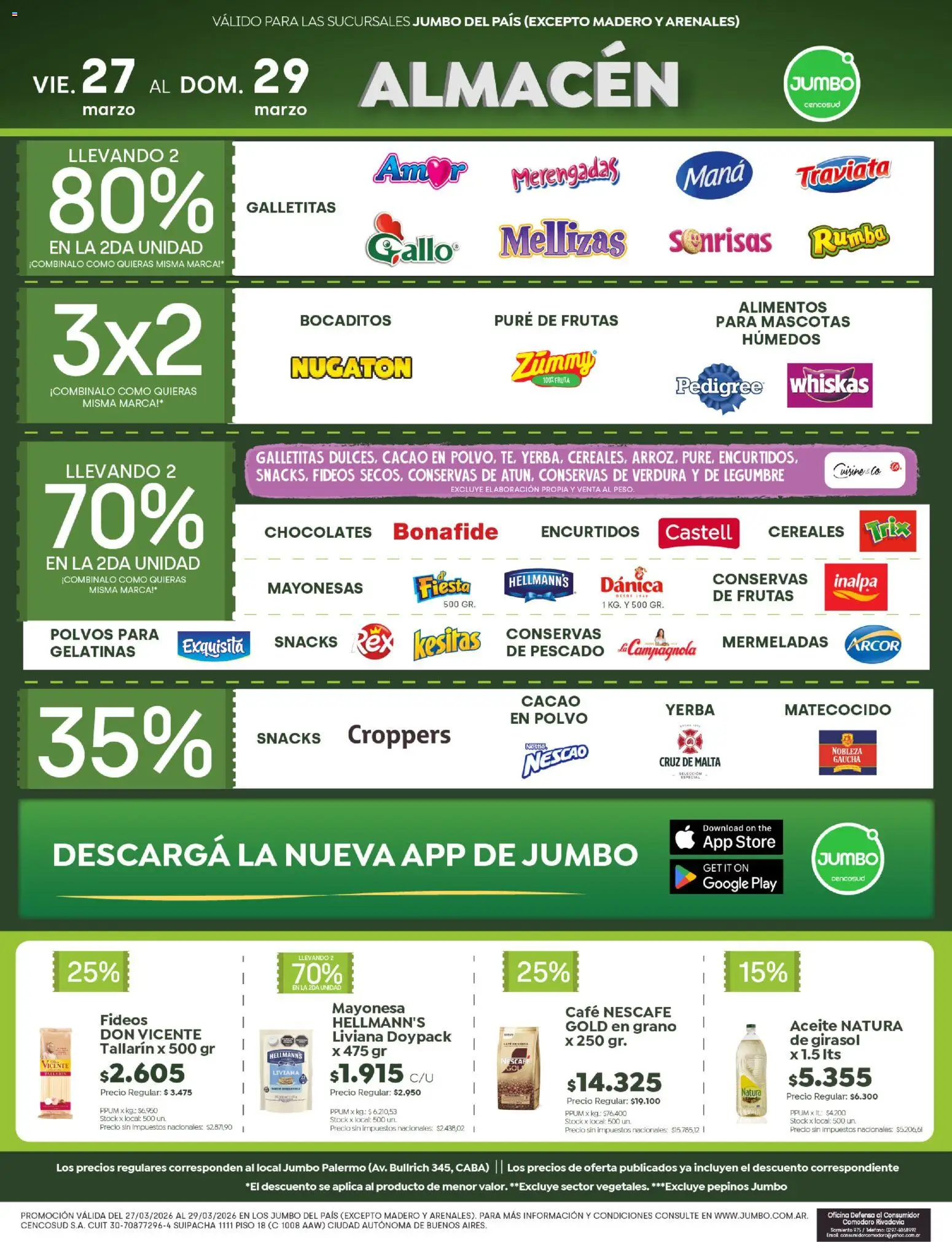 Jumbo - Ofertas | Neuquén │ válido desde el 27.03.2026 | Página: 2 | Productos: Pescado, Yerba, Aceite, Café