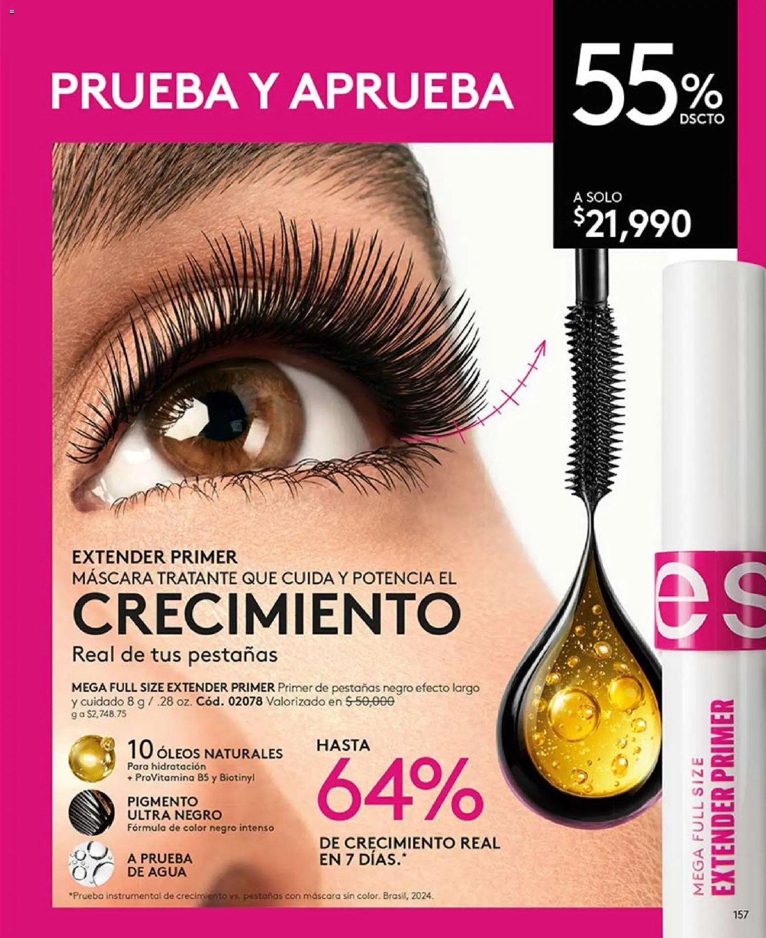 Ésika revista - valida desde el 03.04.2026 | Página: 157 | Productos: Agua, Máscara