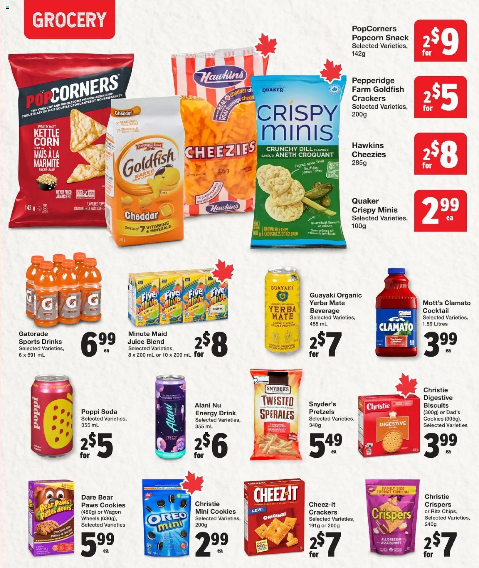 Quality Foods flyer valid from 23.04.2026 | Page: 10 | Products: Rice, Chips, Cheese, Juice