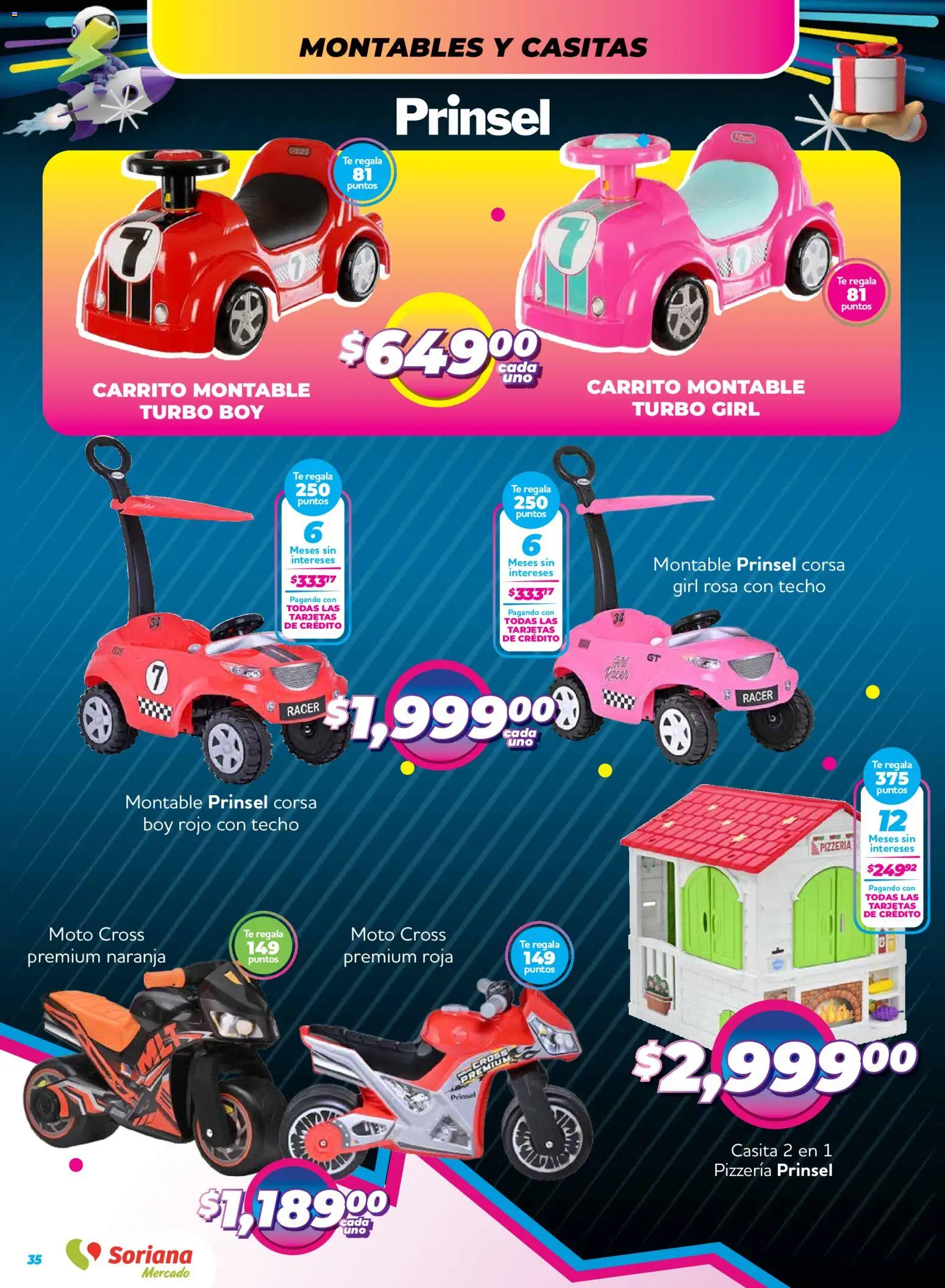 Nuevas ofertas de Soriana válidas en toda la República Mexicana desde el 27.11.2025. ¡Encuentra las mejores ofertas en Soriana - Reino de los Juguetes Mercado Nacional! | Página: 35