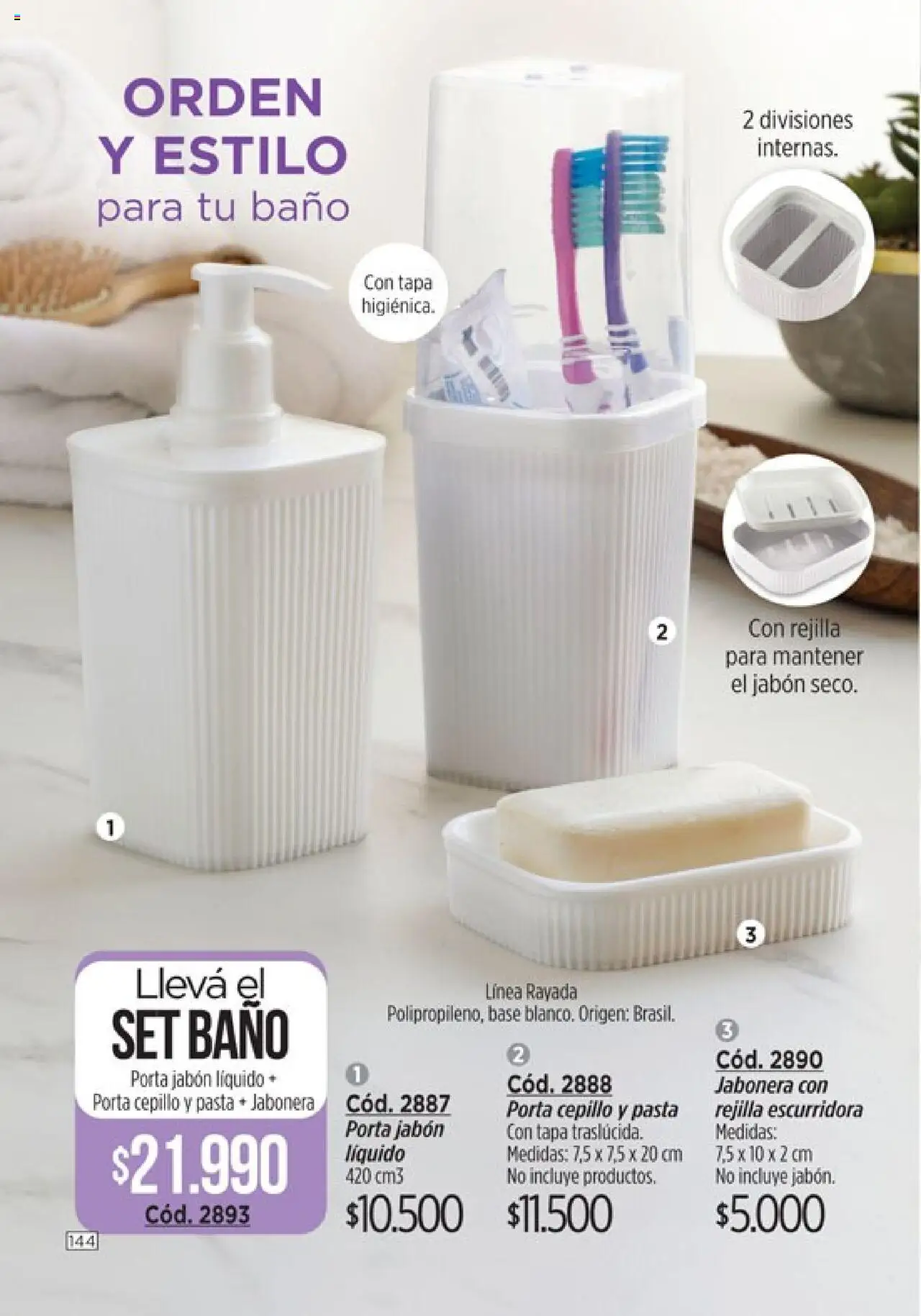 Catálogo Amodil Campaña 16 │ válido desde el 01.10.2025 | Página: 144 | Productos: Jabonera, Baño, Jabón, Pasta