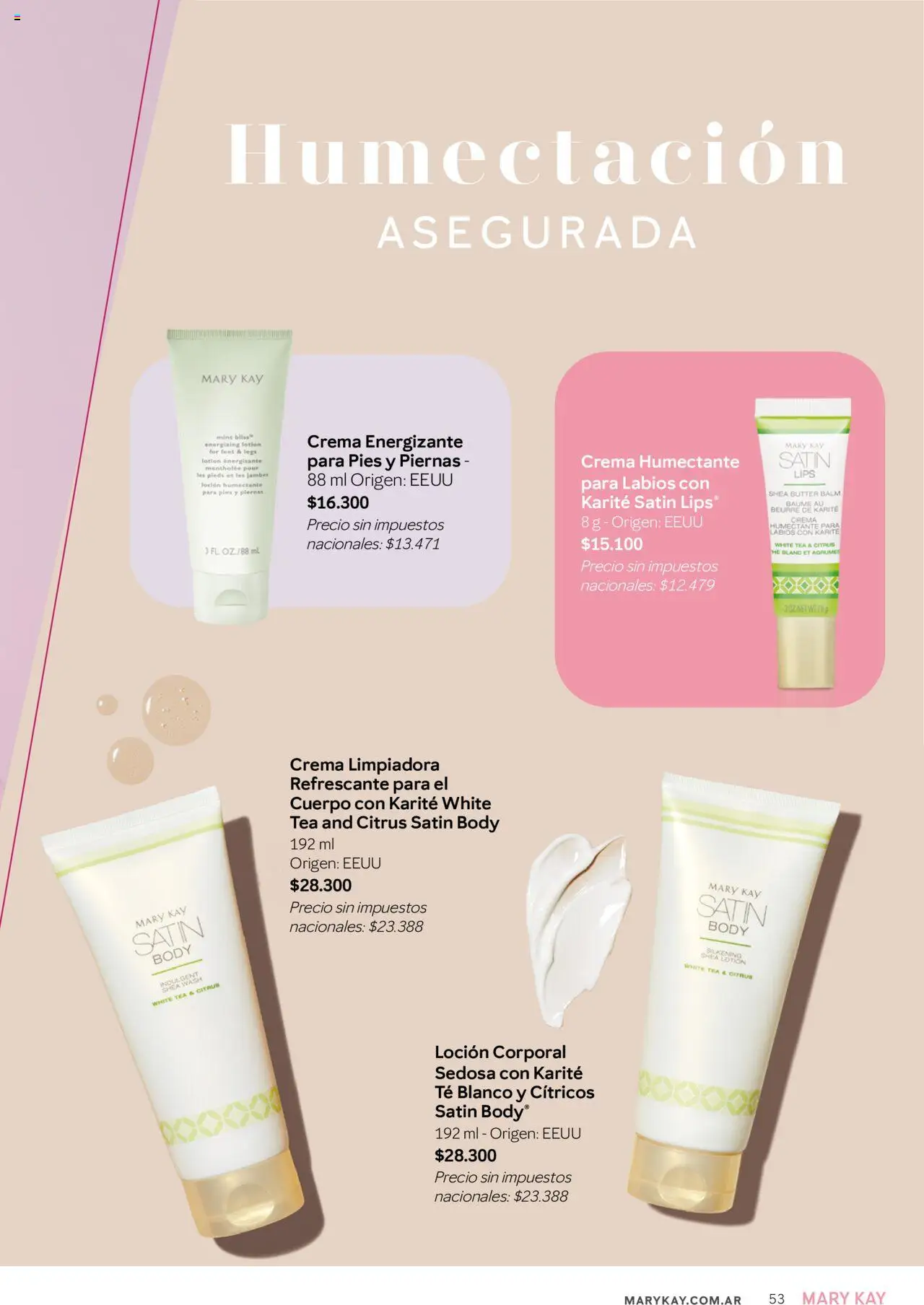 Mary Kay catálogo Invierno │ válido desde el 01.07.2025 | Página: 53 | Productos: Body, Loción, Té, Crema