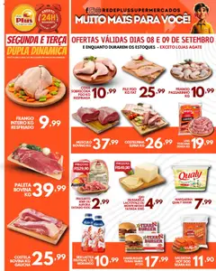 Rede Plus Supermercados - Ofertas Segunda e Terca - Pré-Visualização do folheto da loja Rede Plus Supermercados, válido de 08.09.2025