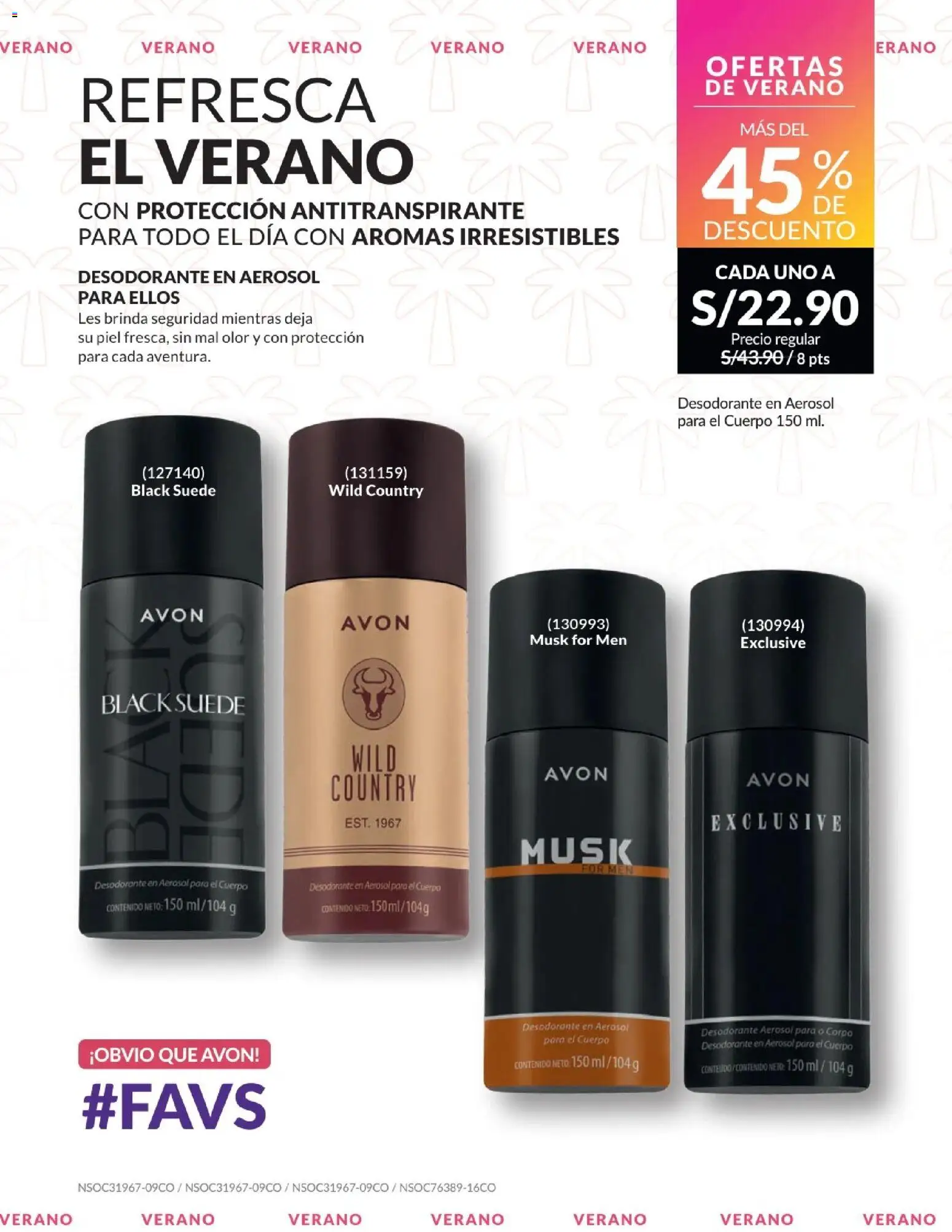 Catálogo Avon válido desde 01.01.2026 | Página: 239 | Productos: Desodorante, Antitranspirante