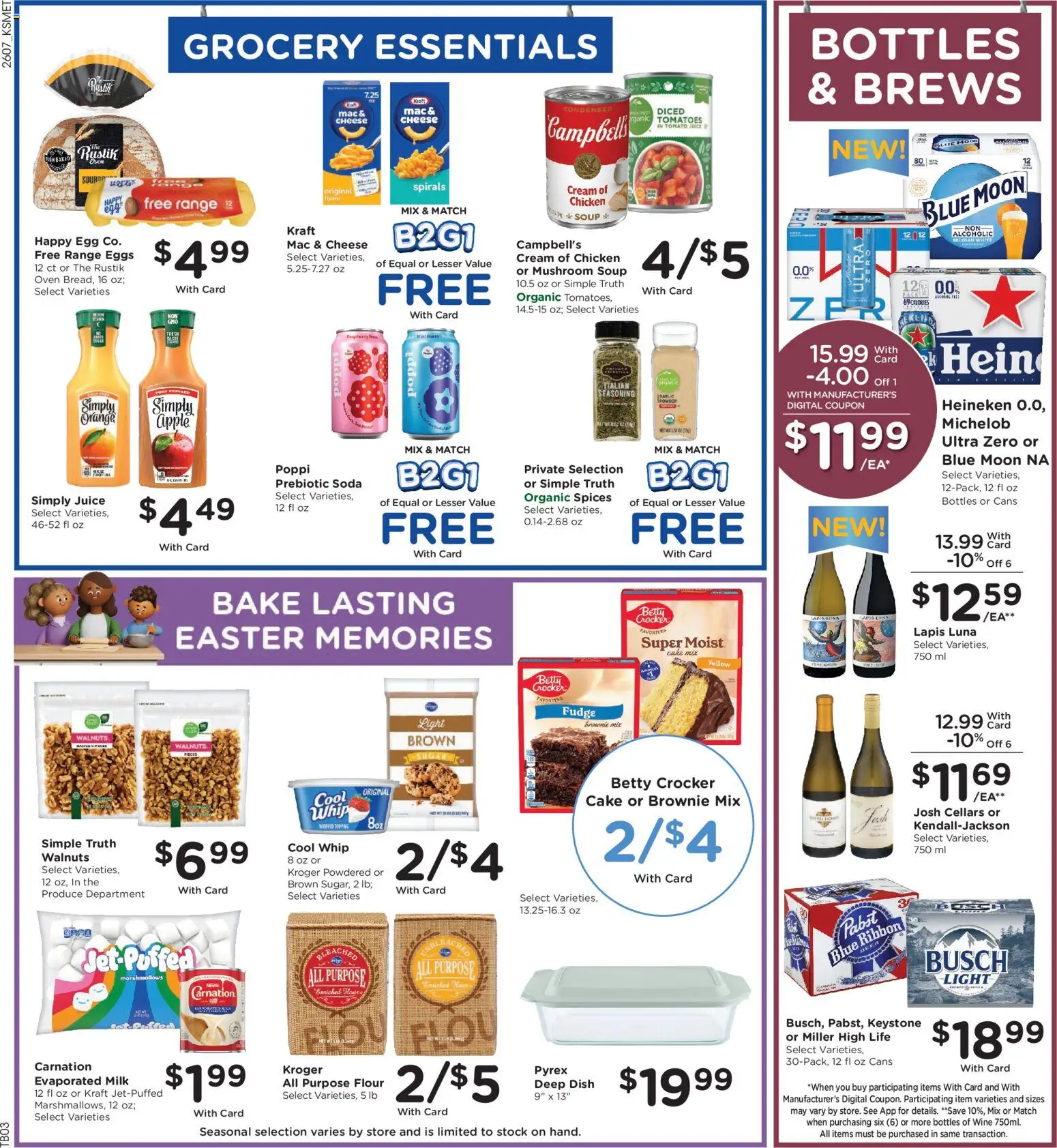 King Soopers Weekly Ad - valid from 18.03.2026 | Page: 4 | Products: Milk, Cheese, Spices, Sugar