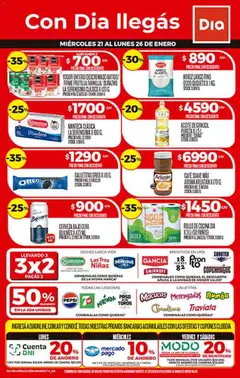 Vista previa Supermercado DIA Ofertas válido desde el 21.01.2026